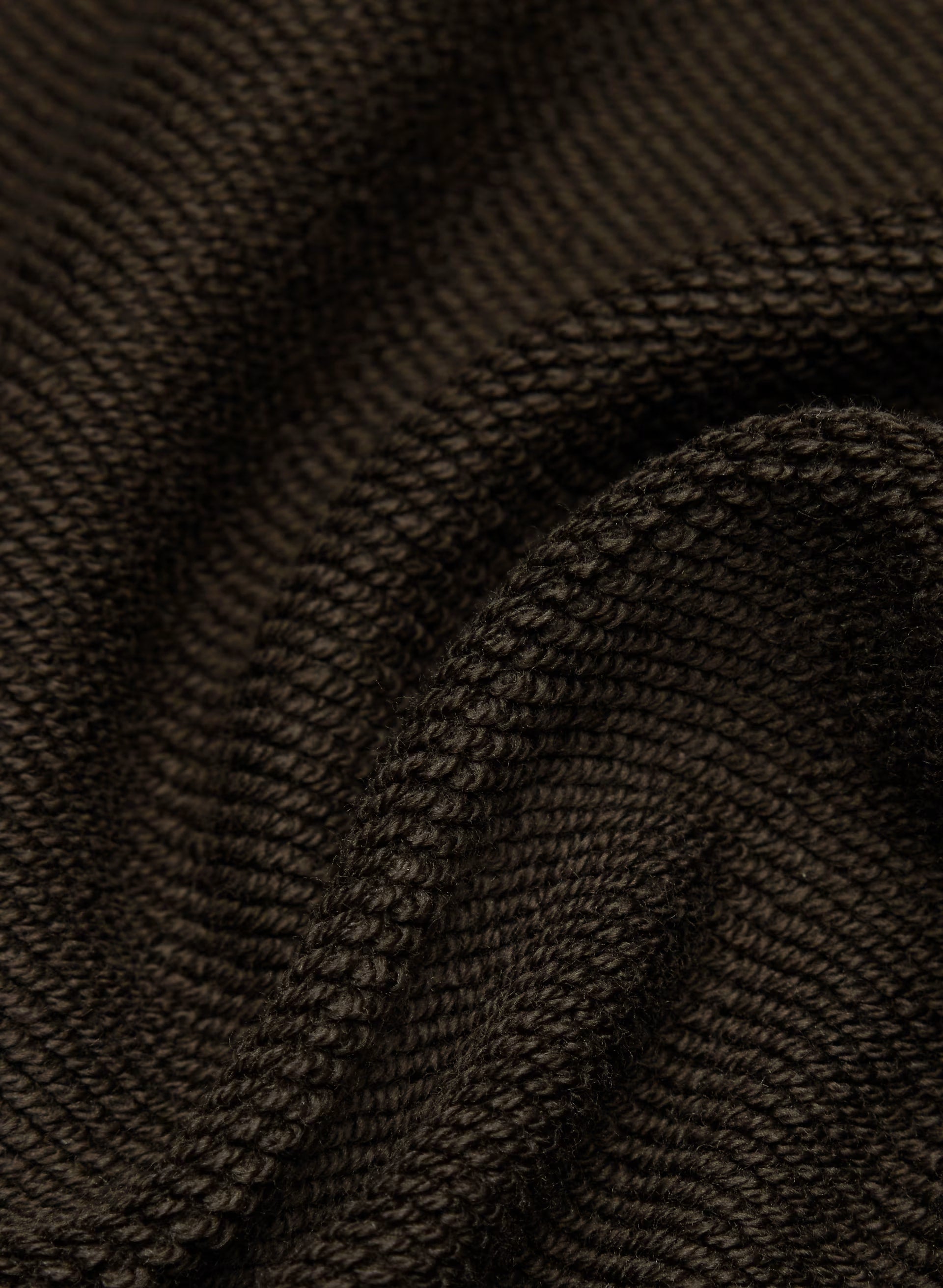 Terry Sweatfleece Mega Polo Sweatshirt - CACAO NIB BROWN