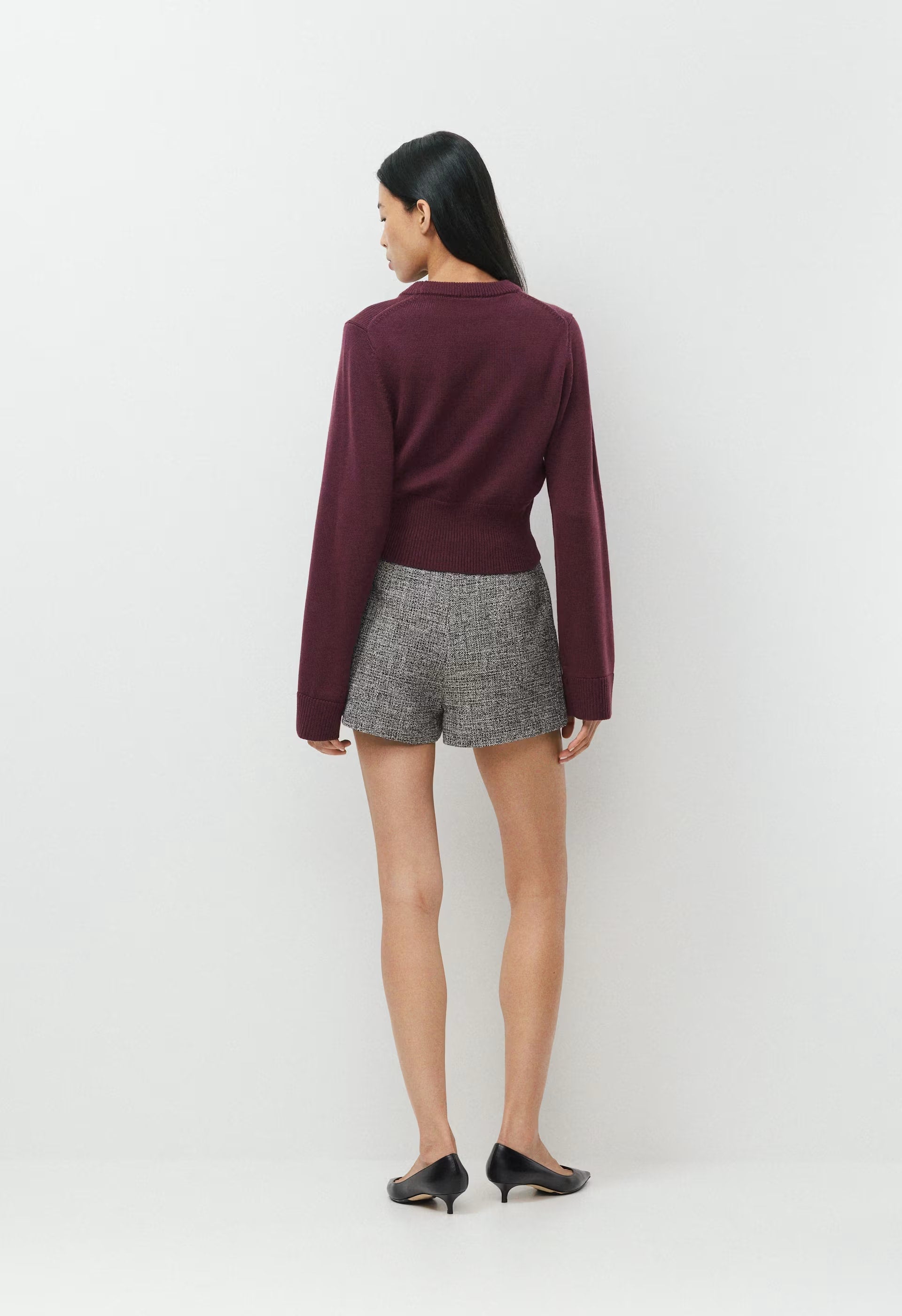 Byline Merino Wool Sweater - GALA PLUM
