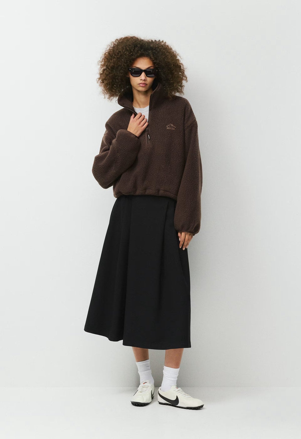 Polartec® Thermal Pro™ Zephyr Hi-Hip Mockneck - RICH MOCHA BROWN