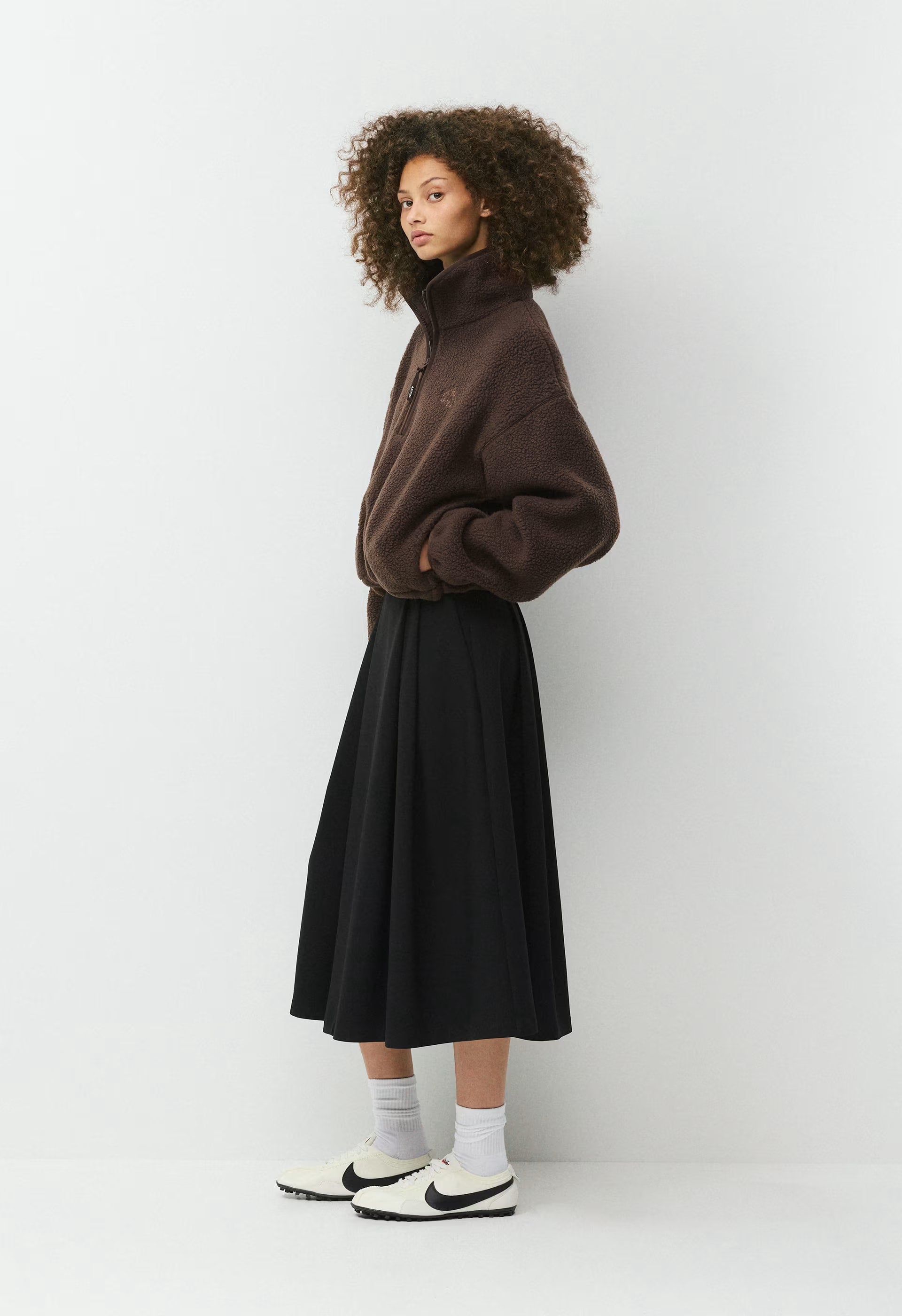 Polartec® Thermal Pro™ Zephyr Hi-Hip Mockneck - RICH MOCHA BROWN