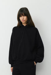 Cozy Sweatfleece Mega Hoodie - BLACK