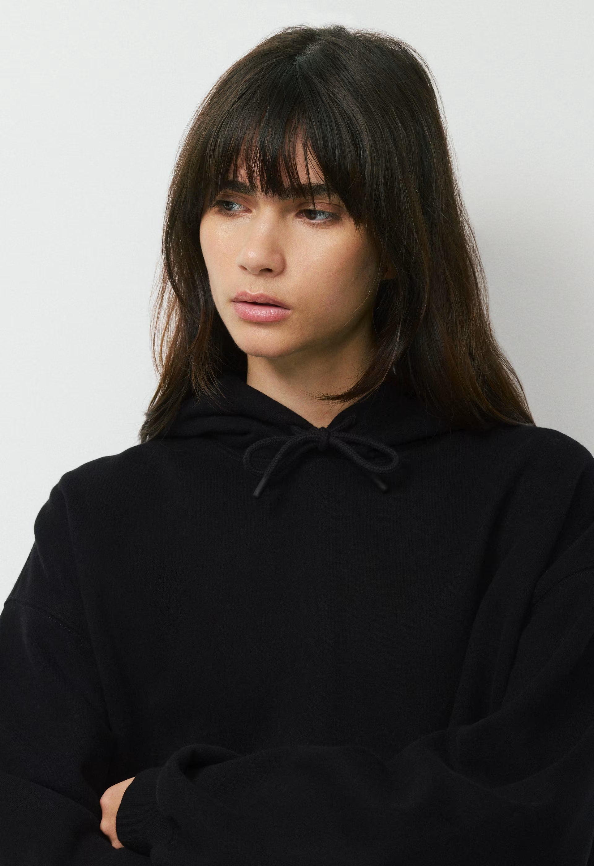Cozy Sweatfleece Mega Hoodie - BLACK