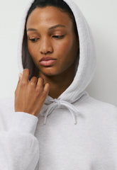 Cozy Sweatfleece Mega Hoodie - HEATHER CLOUD WHITE