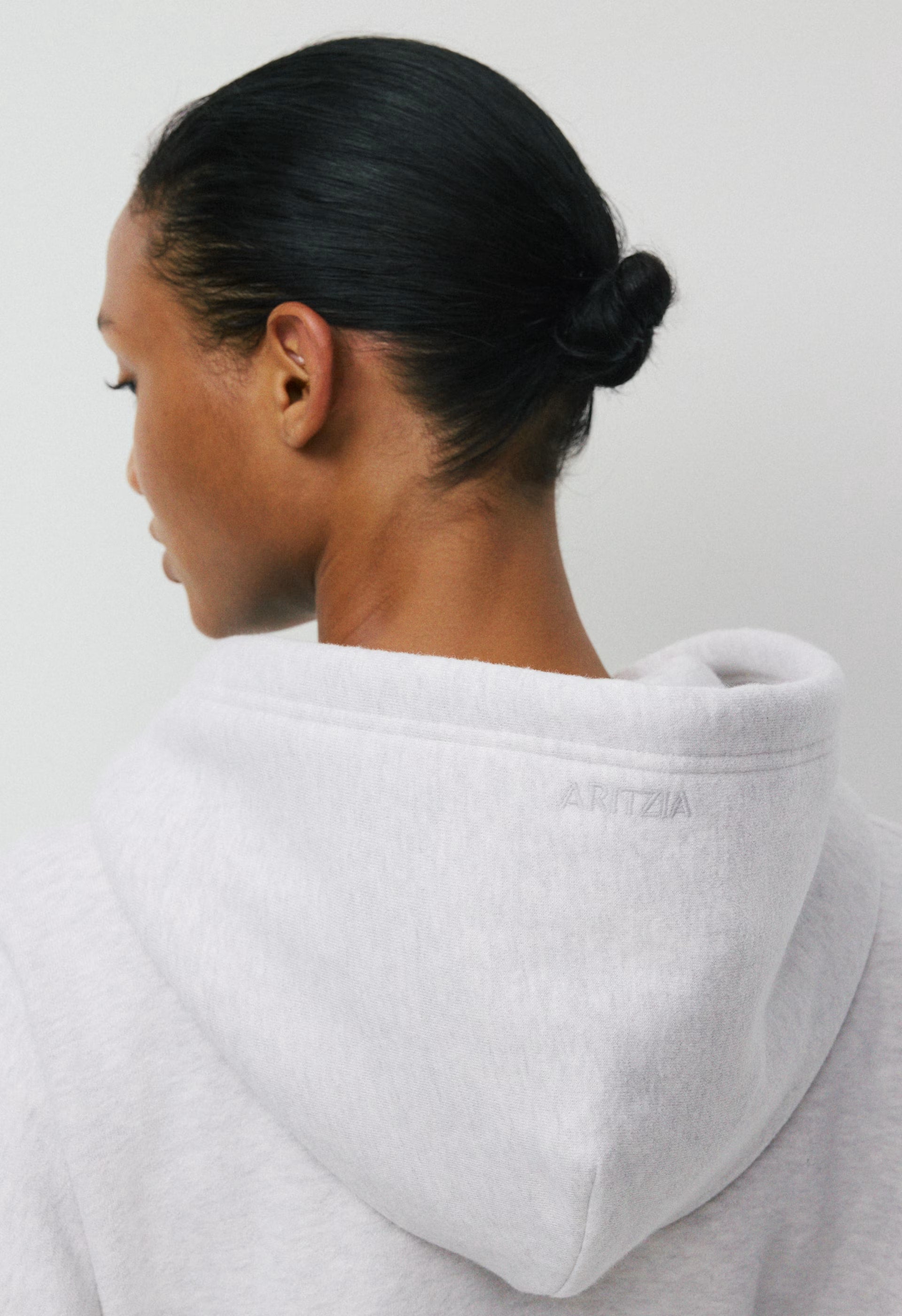 Cozy Sweatfleece Mega Hoodie - HEATHER CLOUD WHITE