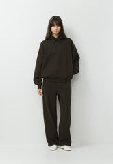 Cozy Sweatfleece Mega Hoodie - CACAO NIB BROWN