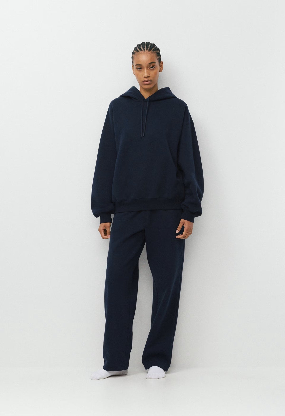 Cozy Sweatfleece Mega Hoodie - ADMIRAL NAVY