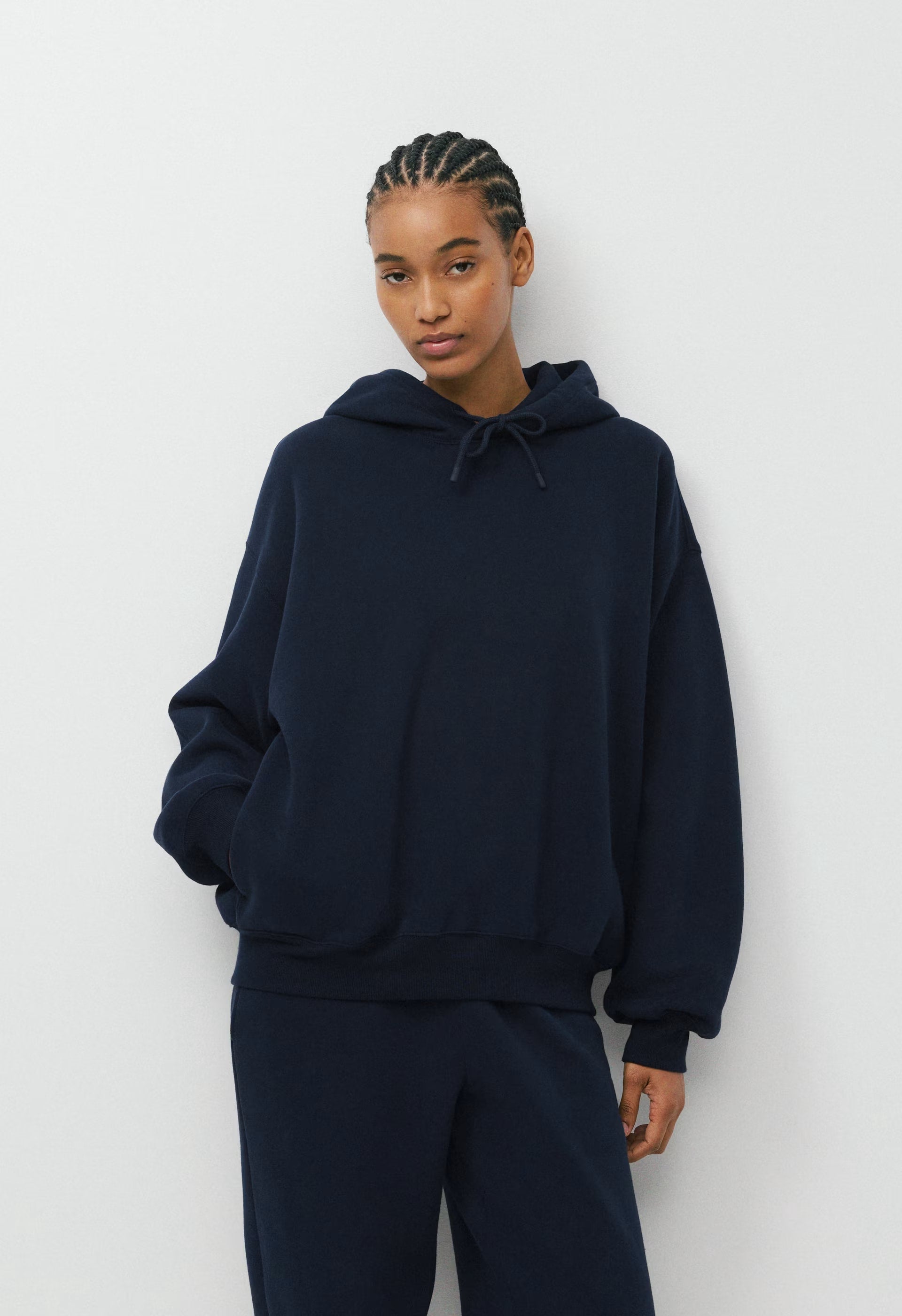 Cozy Sweatfleece Mega Hoodie - ADMIRAL NAVY