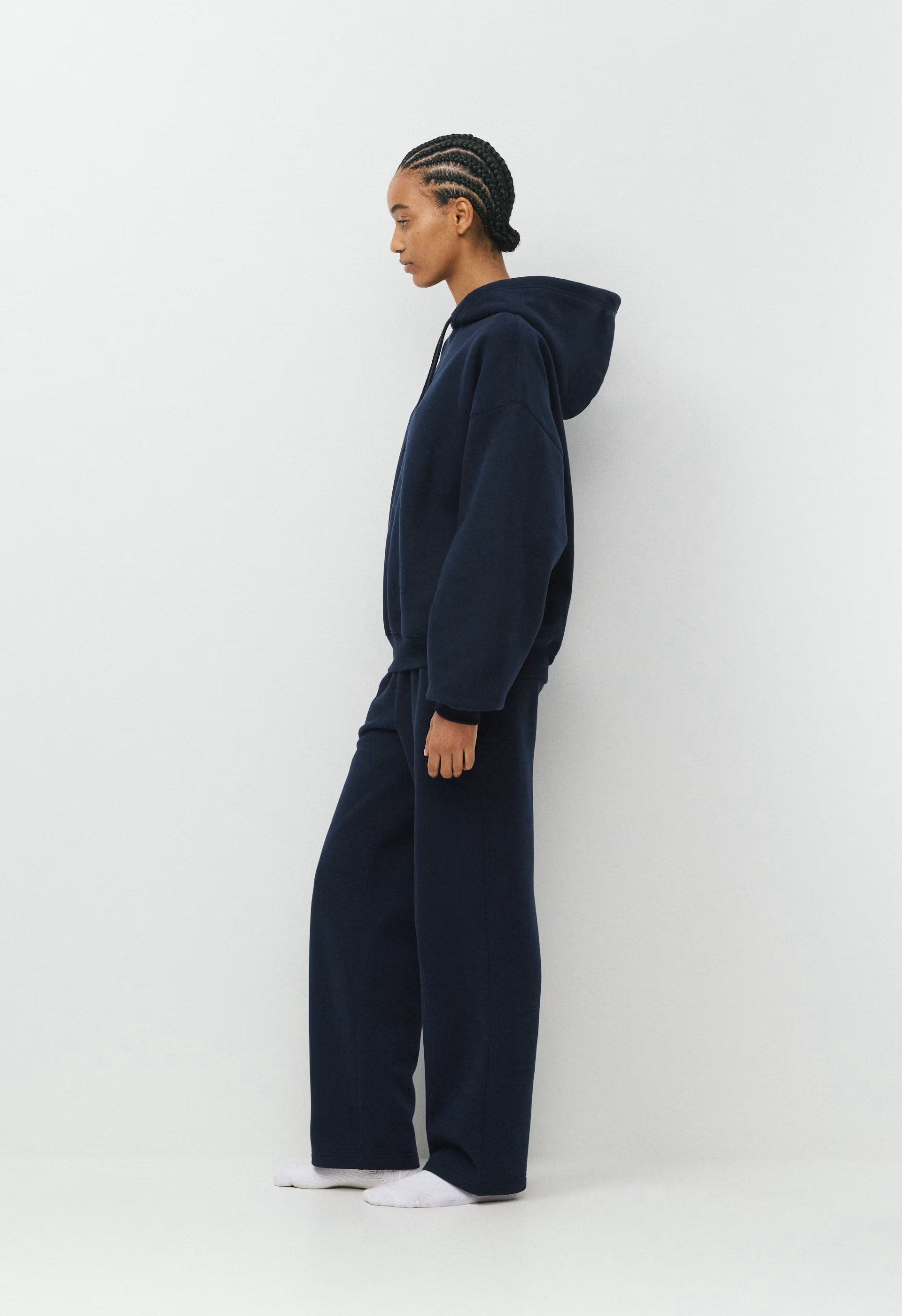 Cozy Sweatfleece Mega Hoodie - ADMIRAL NAVY