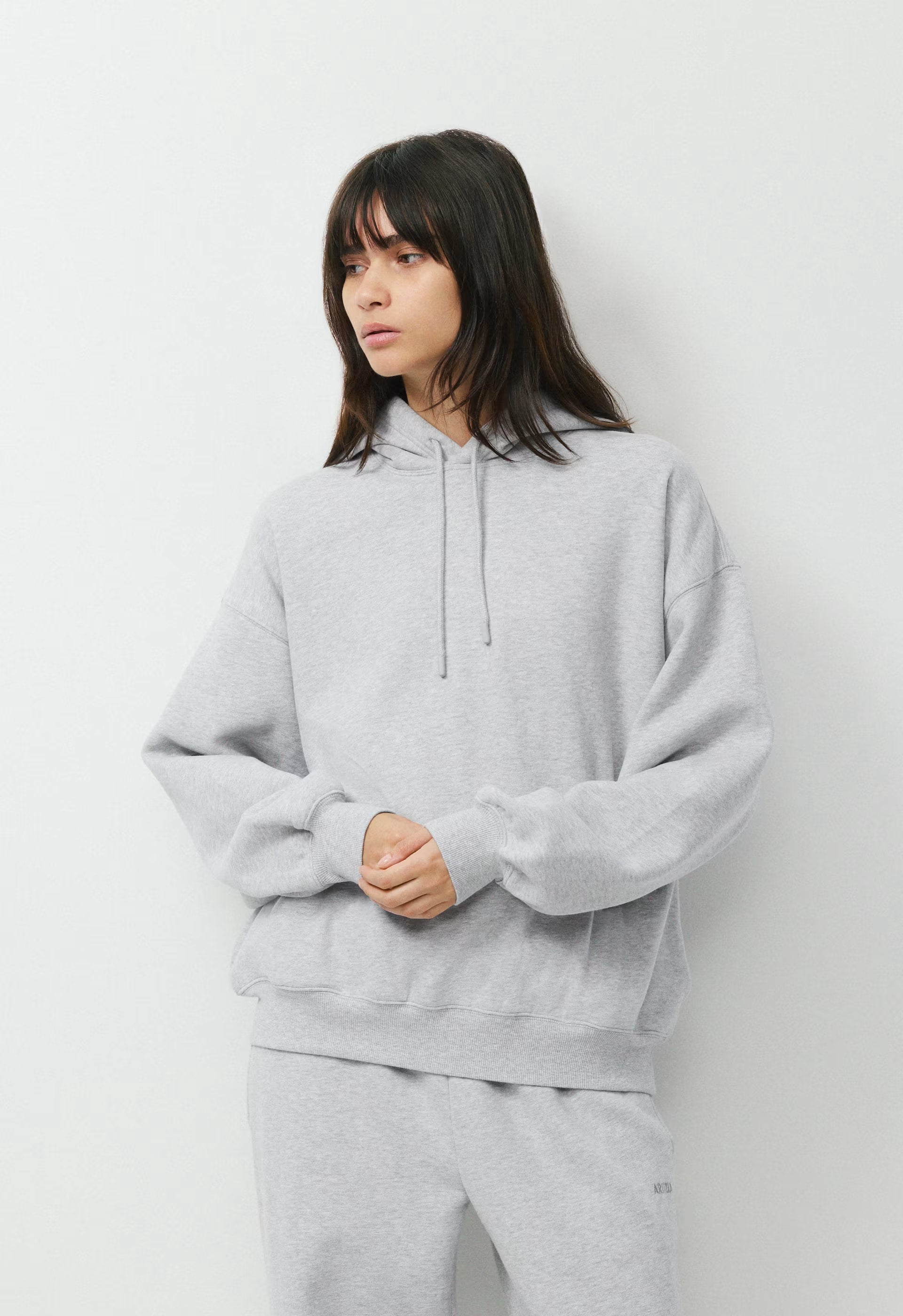 Cozy Sweatfleece Mega Hoodie - HEATHER CHROME