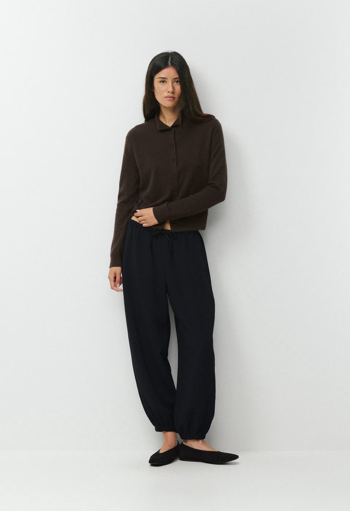 Bare Cashmere Saga Sweater - CACAO NIB BROWN