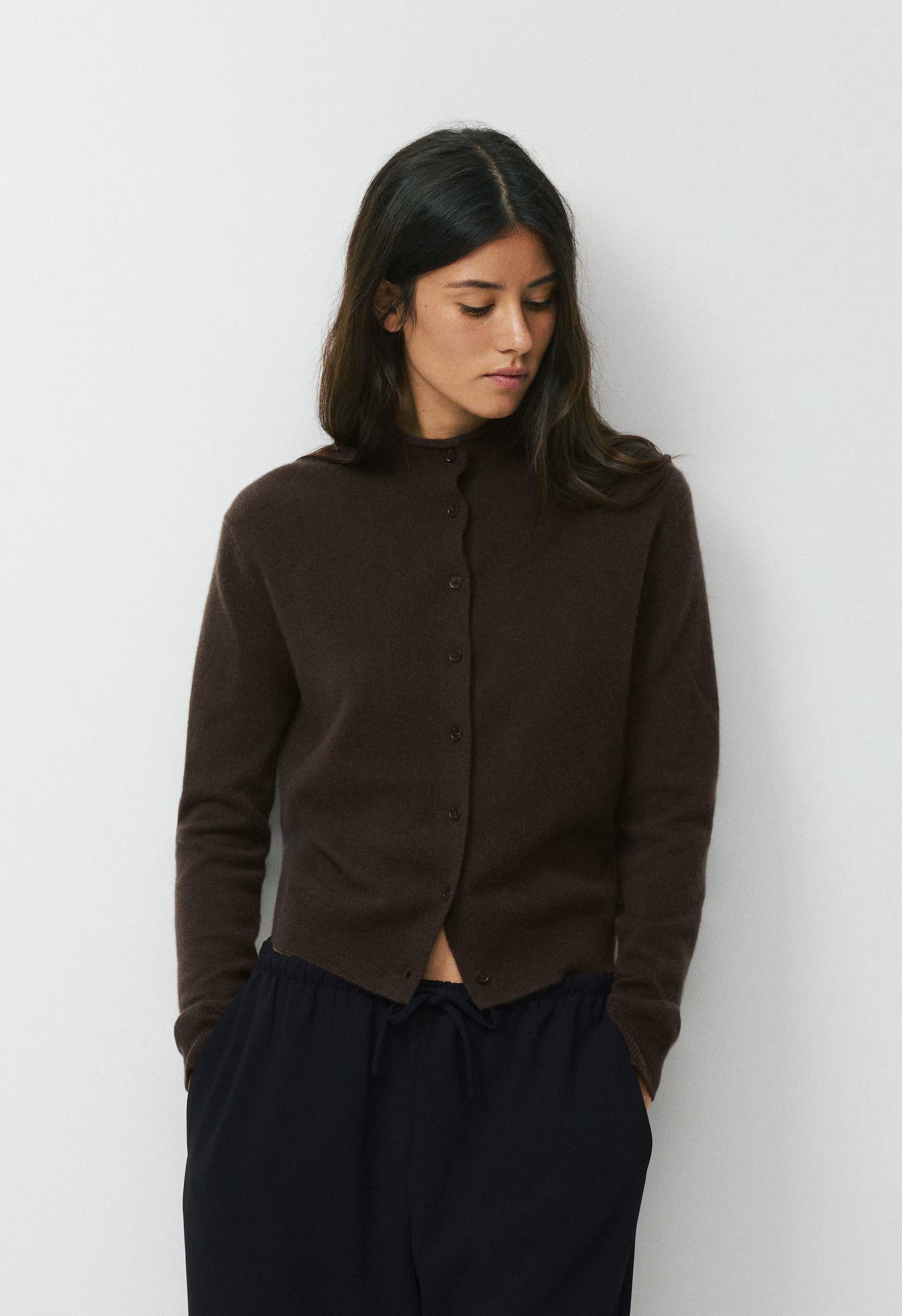 Bare Cashmere Saga Sweater - CACAO NIB BROWN