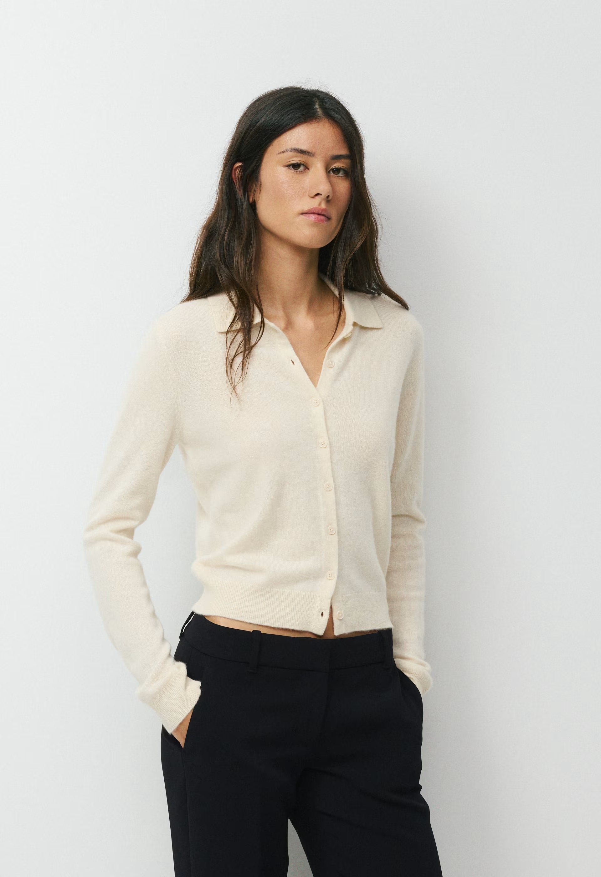 Bare Cashmere Foundation Cardigan - SEASIDE CREAM