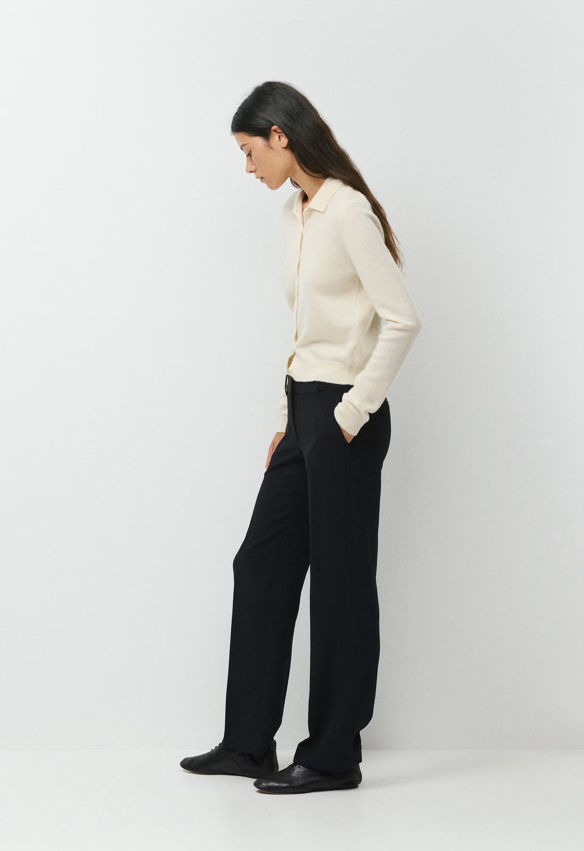 Bare Cashmere Foundation Cardigan - SEASIDE CREAM