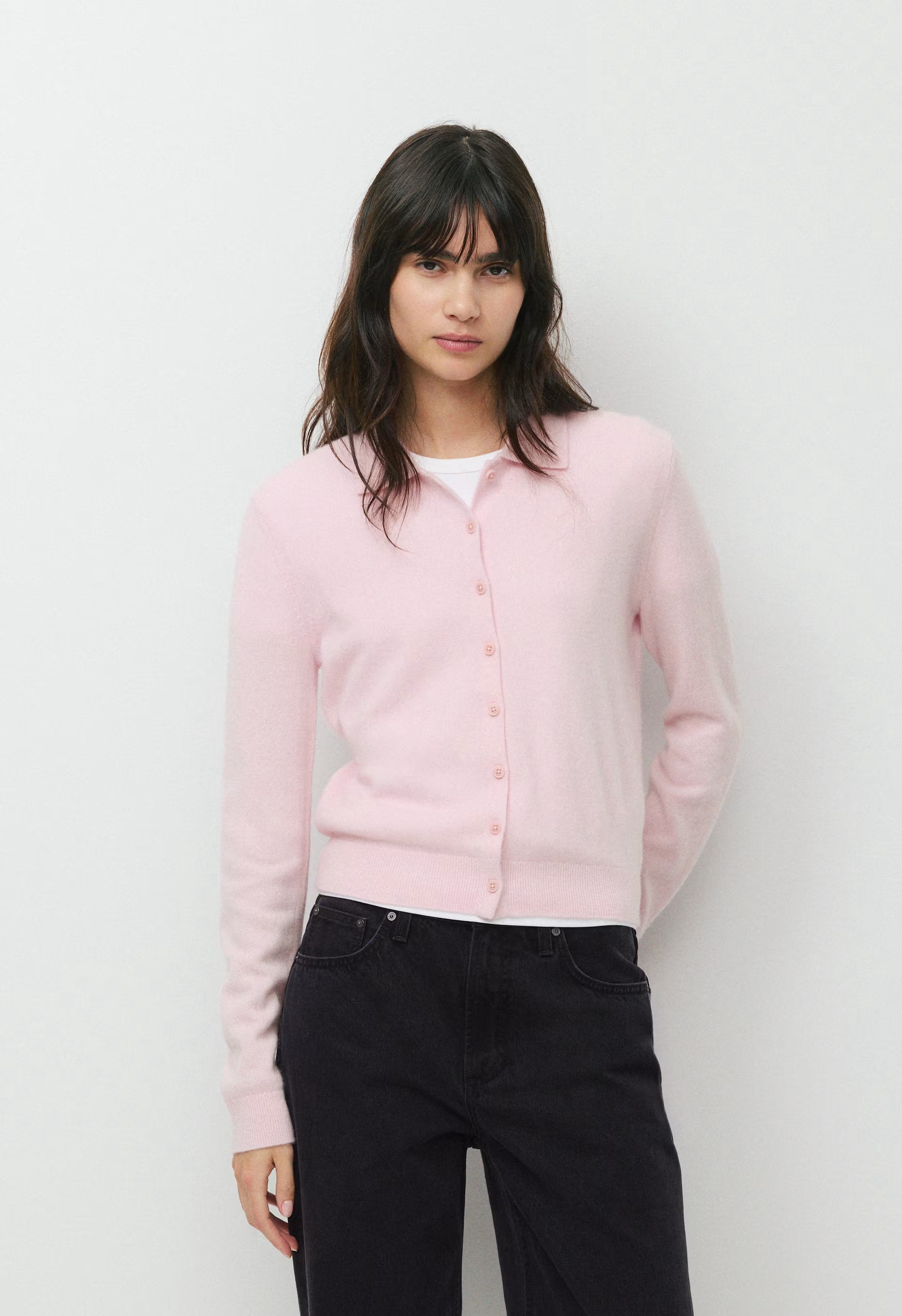 Bare Cashmere Foundation Cardigan - MAGNOLIA