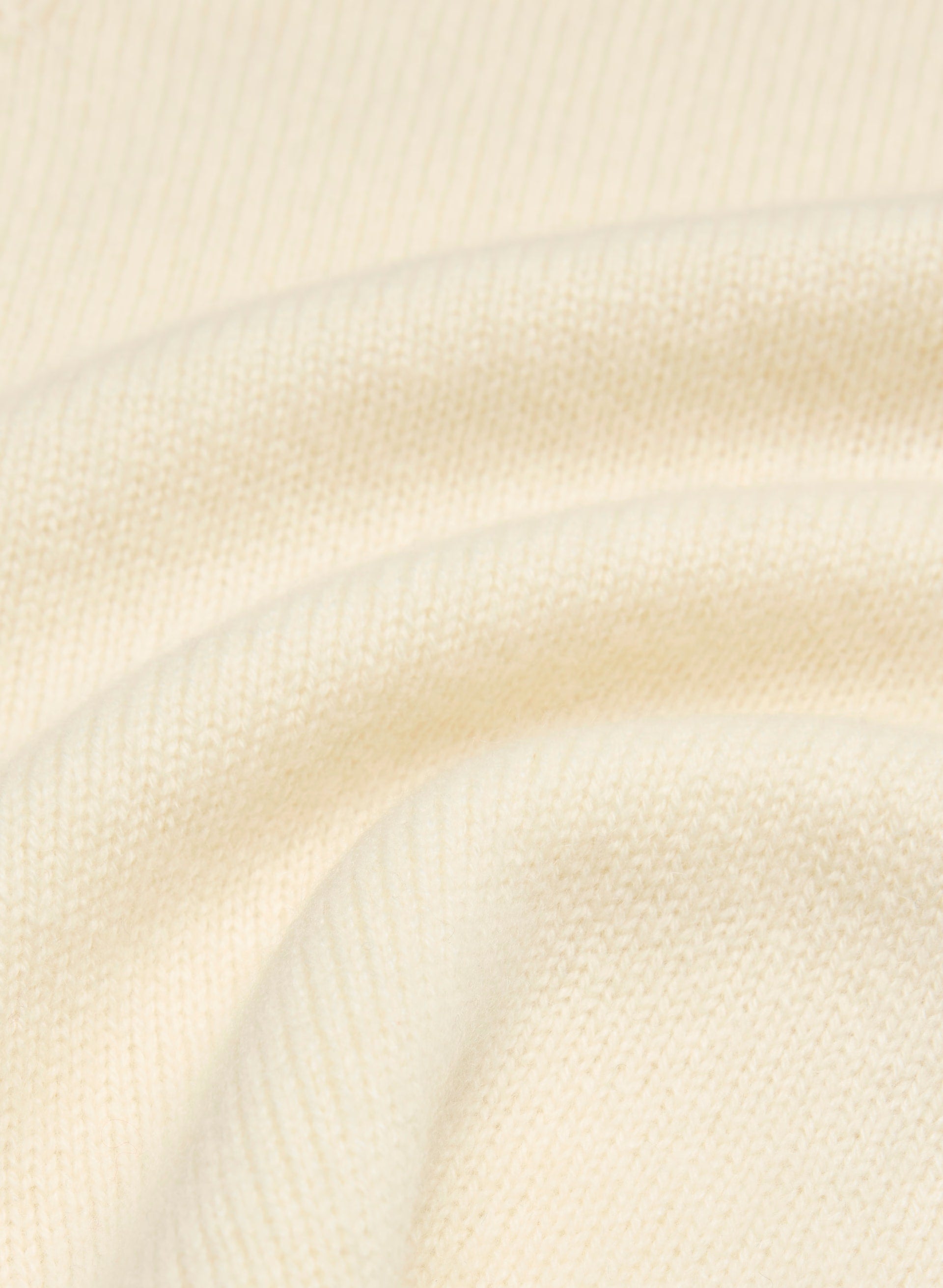 Essential Cashmere Catalogue Zip-Up - SEASIDE CREAM