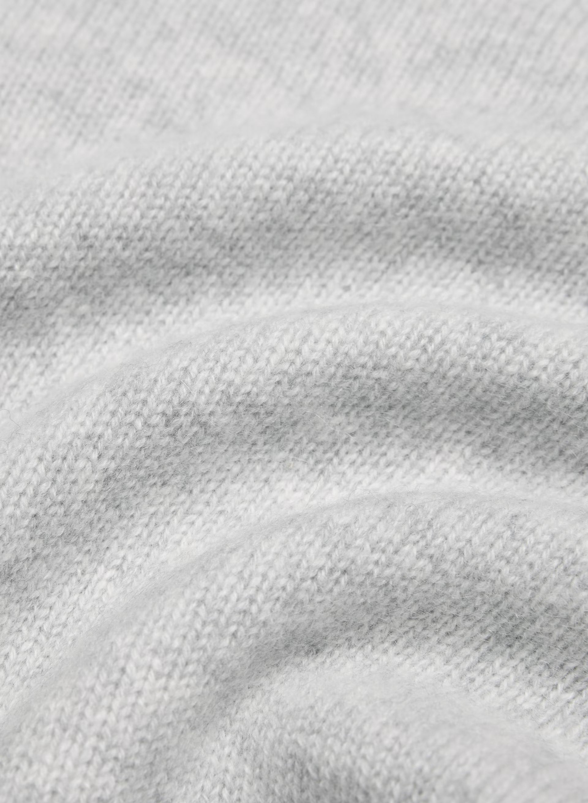 Essential Cashmere Catalogue Zip-Up - HEATHER CHROME