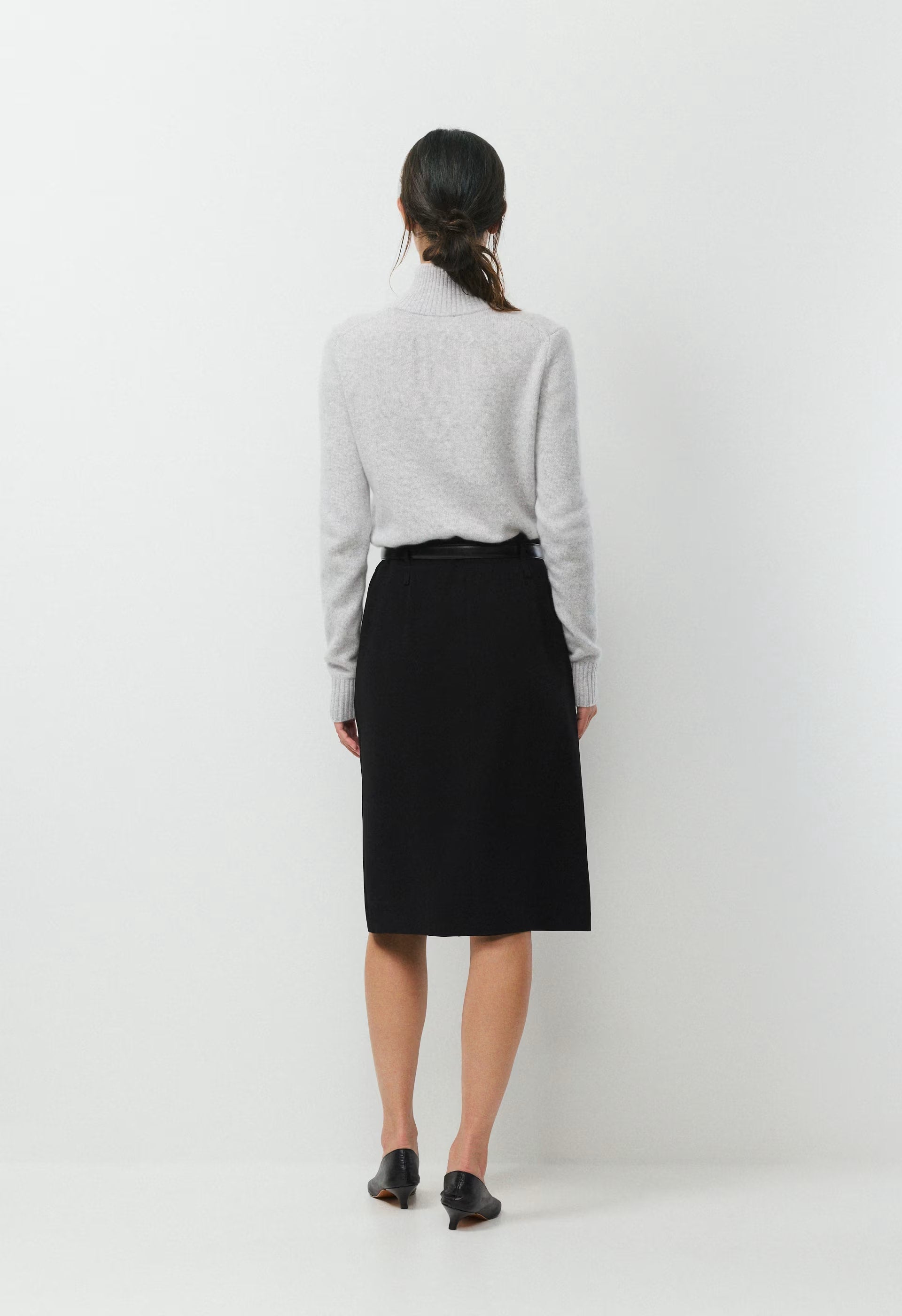 Essential Cashmere Catalogue Zip-Up - HEATHER CHROME
