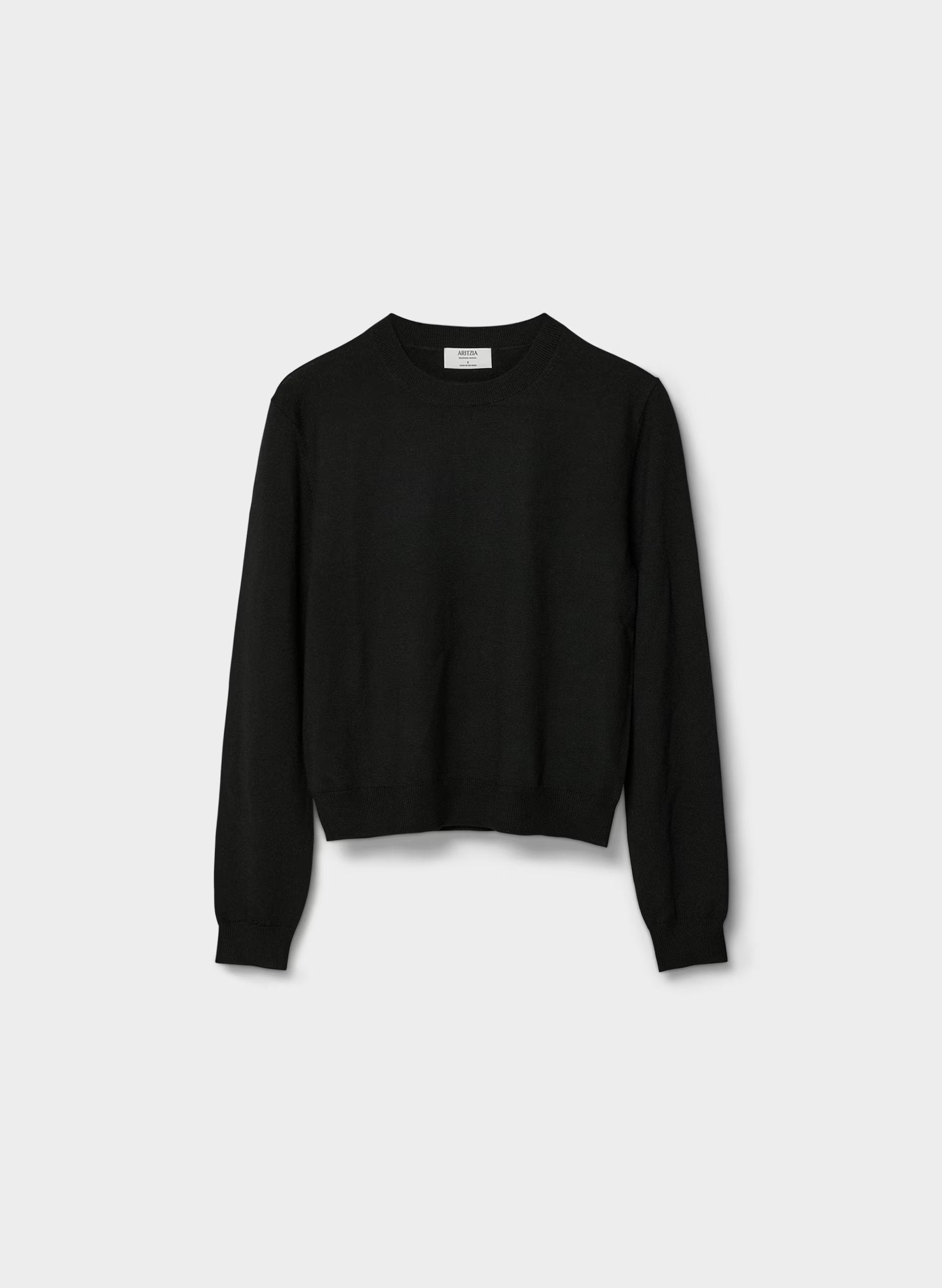 Bare Merino Wool Bloor Sweater - BLACK