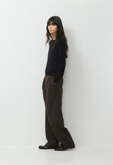 Bare Merino Wool Bloor Sweater - BLACK