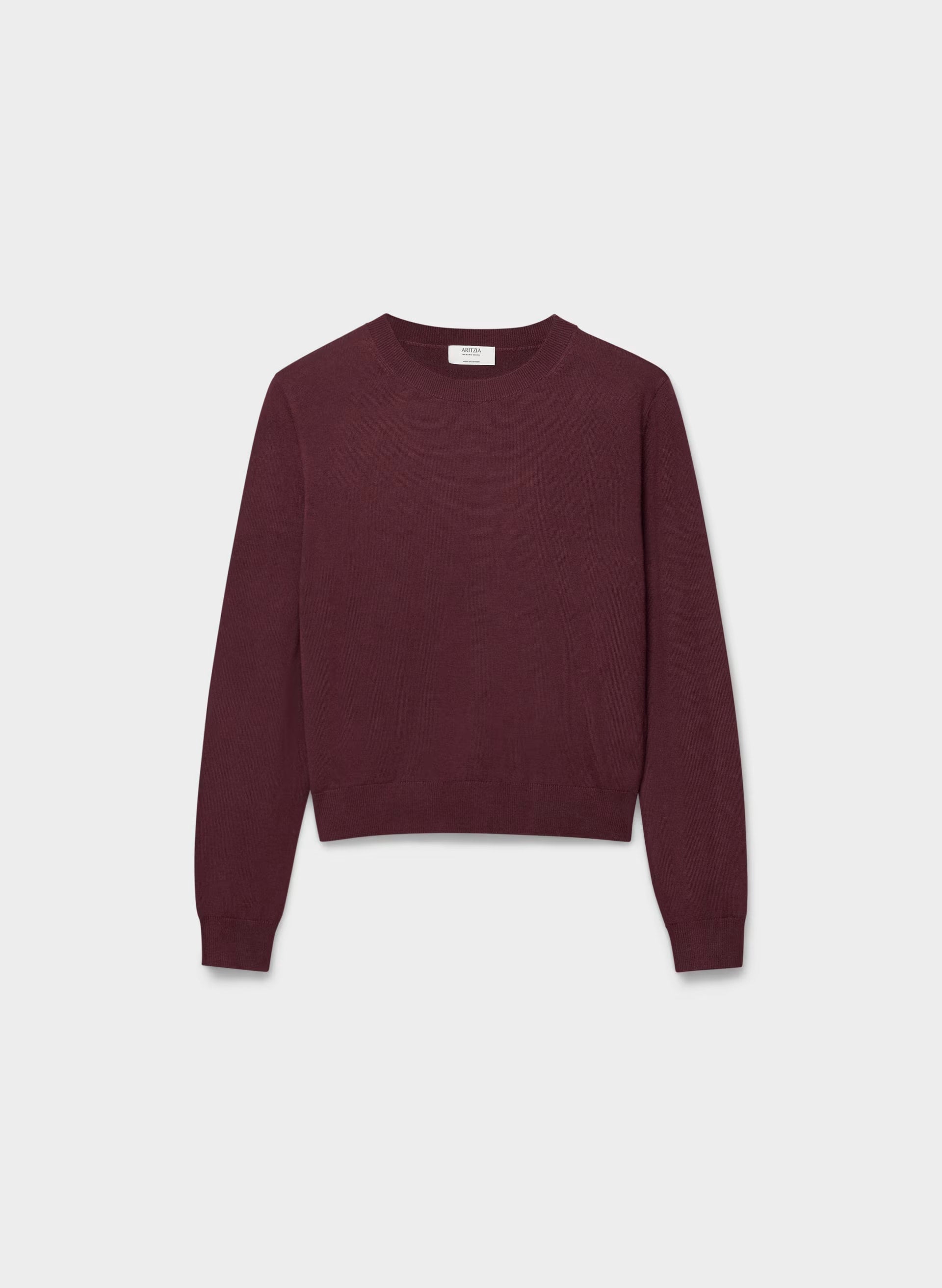 Bare Merino Wool Bloor Sweater - GALA PLUM