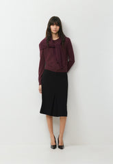 Bare Merino Wool Bloor Sweater - GALA PLUM