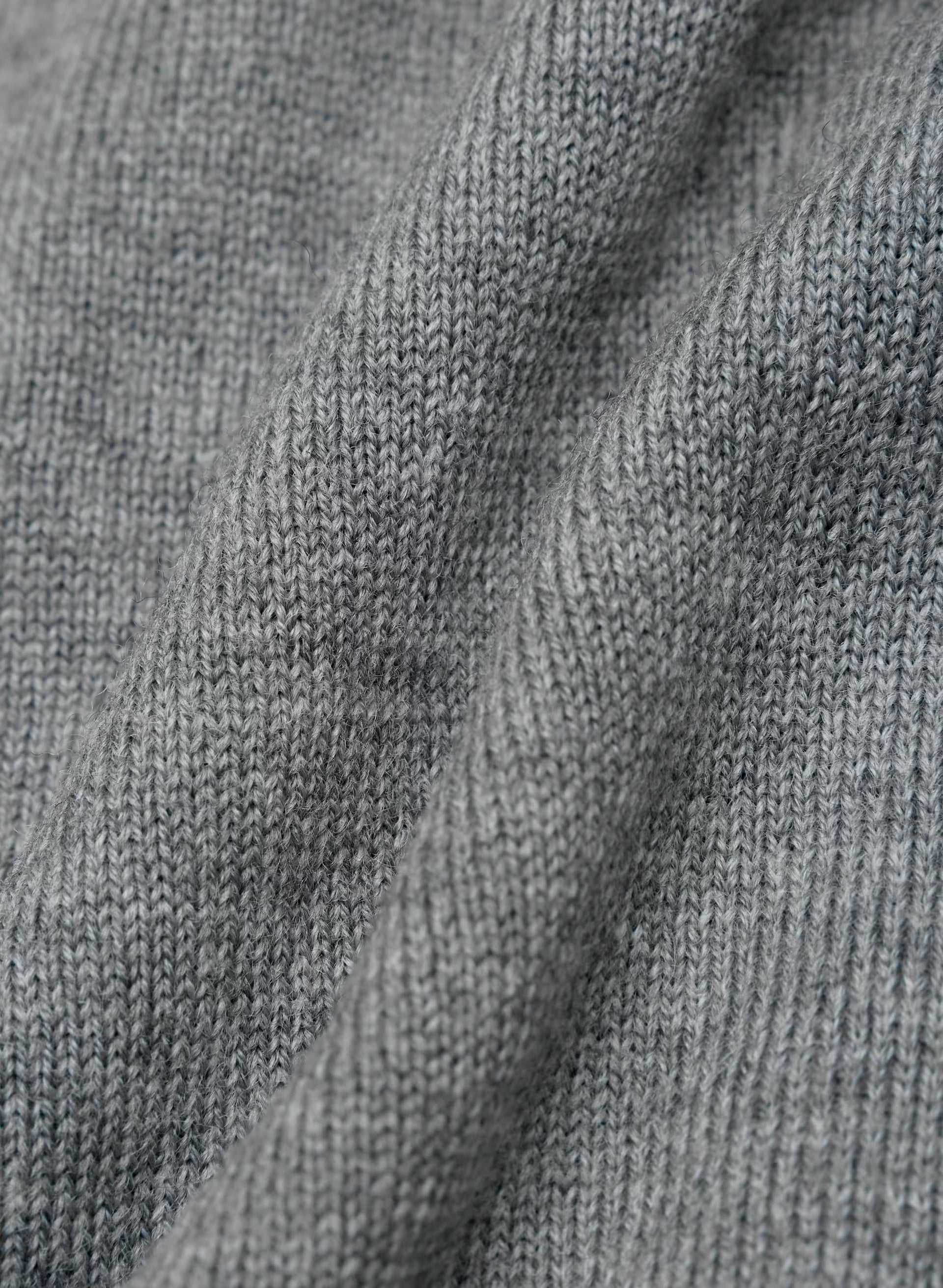 Bare Merino Wool Bloor Sweater - HEATHER DARK GREY