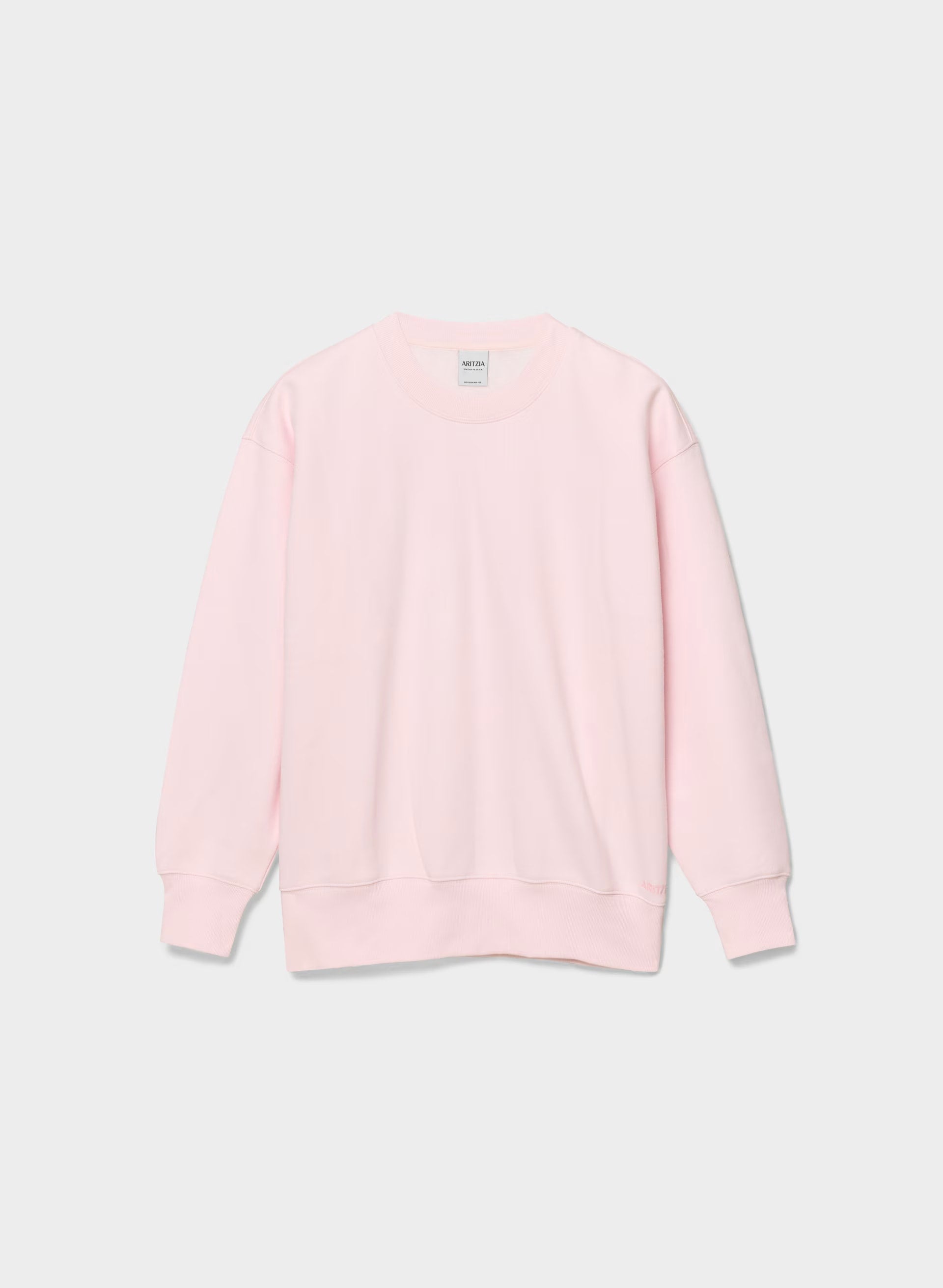 Cozy Sweatfleece Boyfriend Crew Sweatshirt - MAGNOLIA