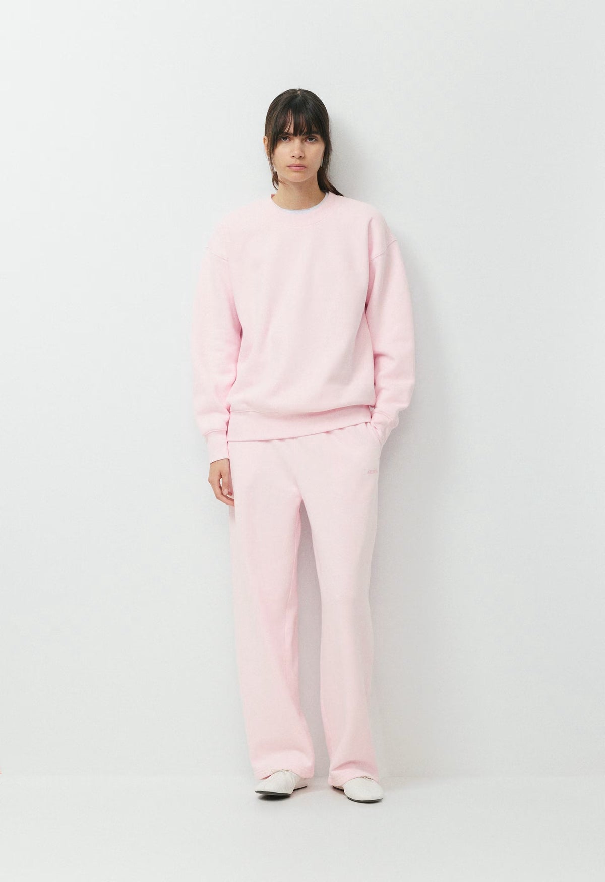Cozy Sweatfleece Boyfriend Crew Sweatshirt - MAGNOLIA