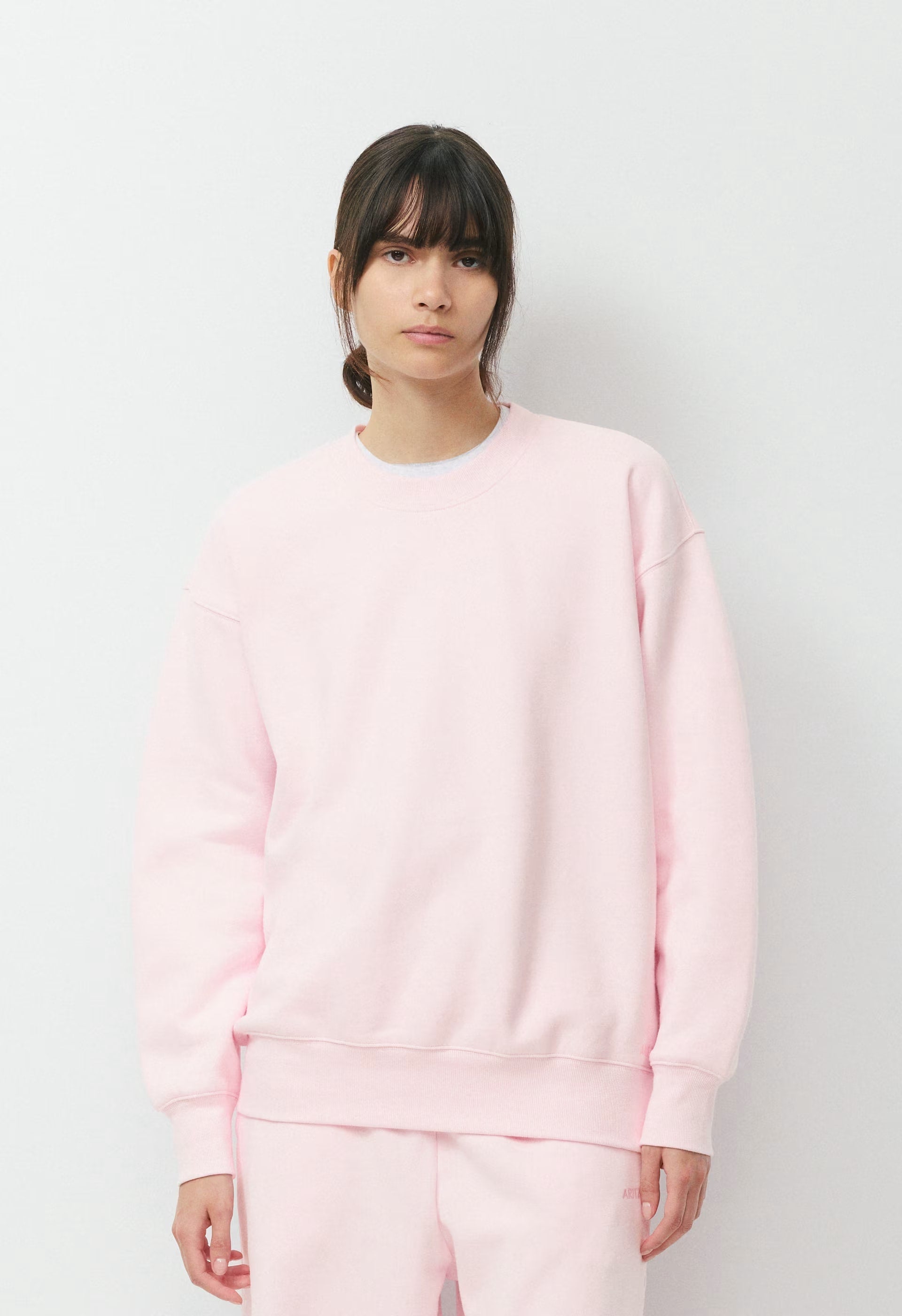 Cozy Sweatfleece Boyfriend Crew Sweatshirt - MAGNOLIA