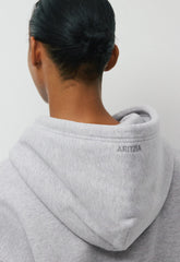 Cozy Sweatfleece Boyfriend Boxy Hoodie - HEATHER CHROME