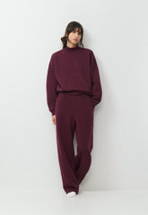 Cozy Sweatfleece Mega Mockneck - GALA PLUM
