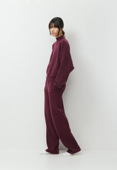 Cozy Sweatfleece Mega Mockneck - GALA PLUM