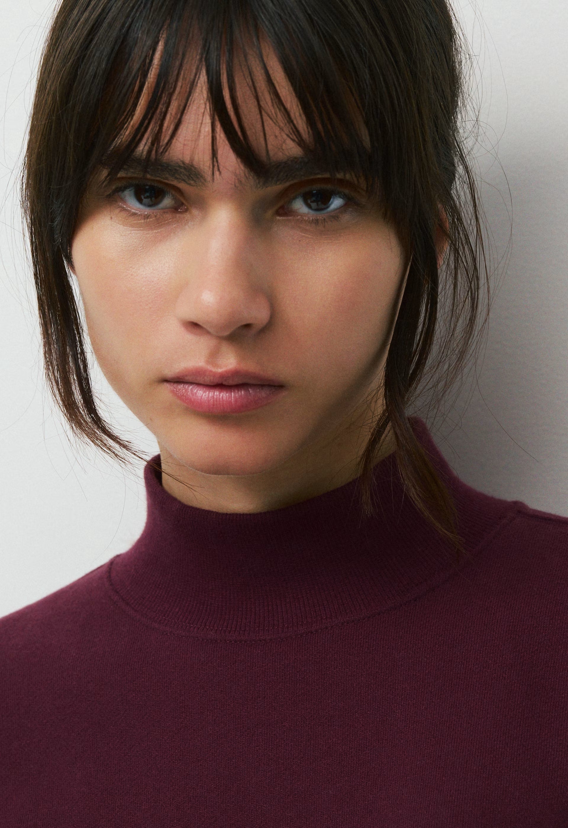 Cozy Sweatfleece Mega Mockneck - GALA PLUM