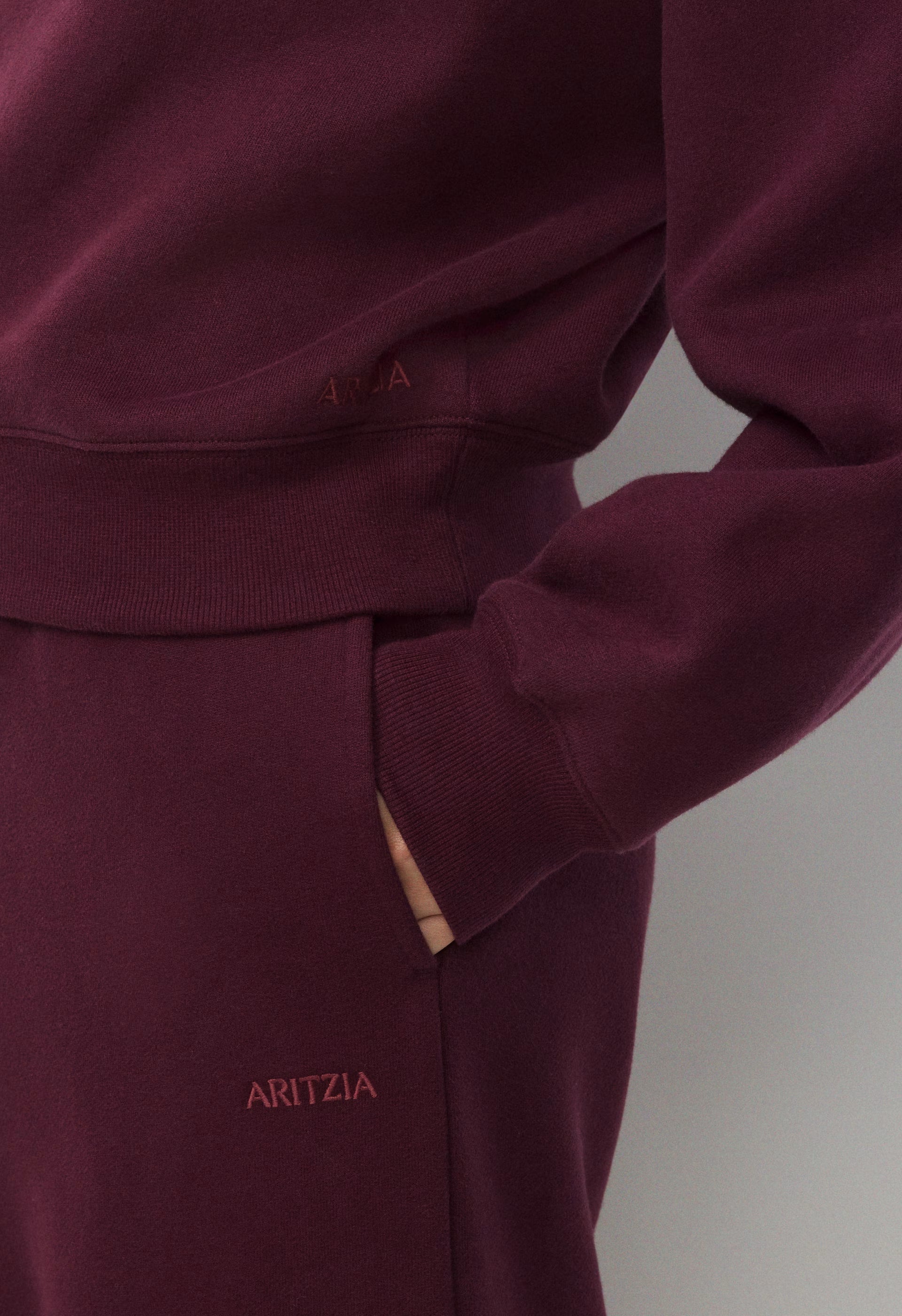 Cozy Sweatfleece Mega Mockneck - GALA PLUM