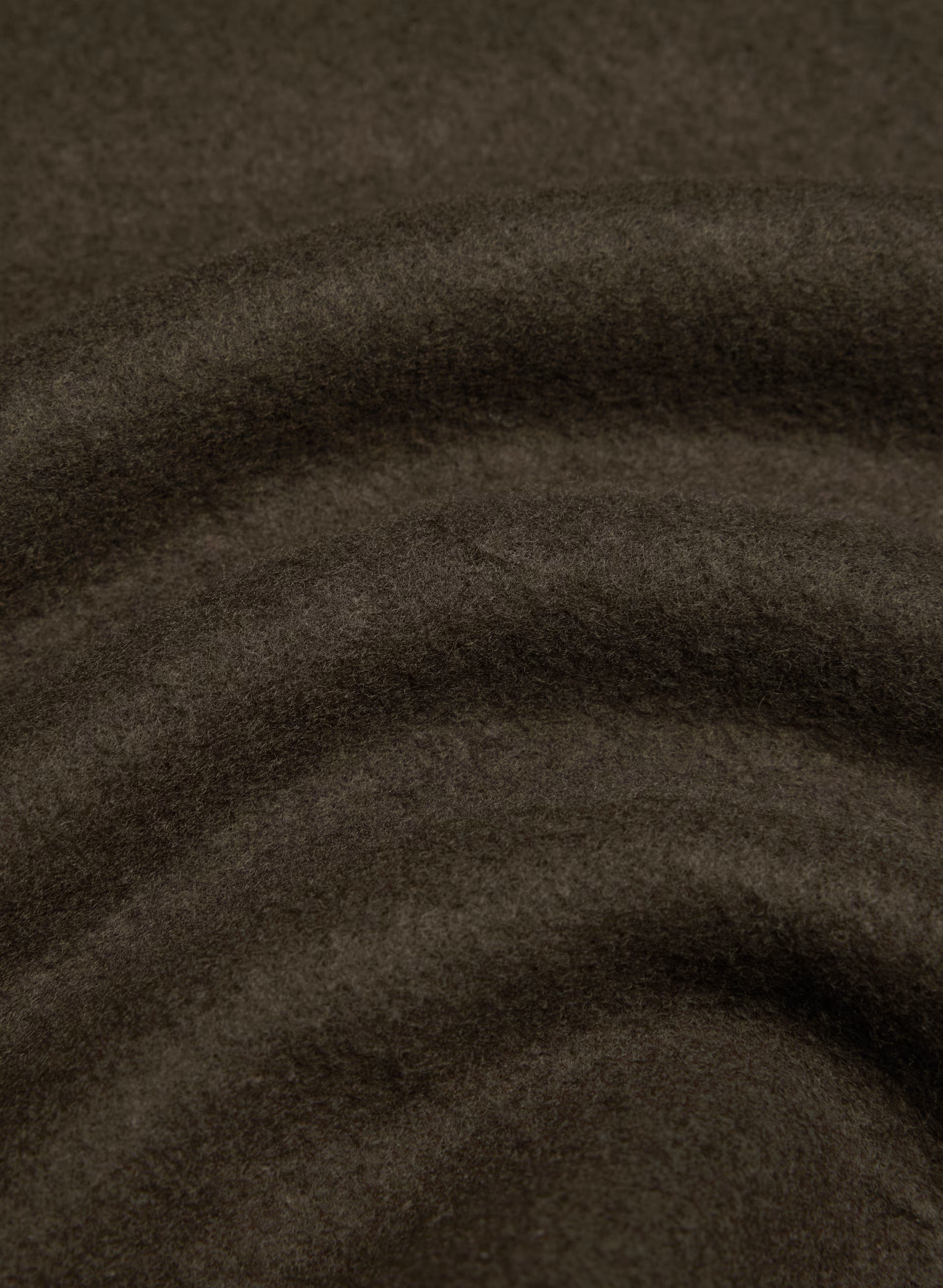 Cozy Sweatfleece Mega Mockneck - CACAO NIB BROWN