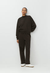 Cozy Sweatfleece Mega Mockneck - CACAO NIB BROWN
