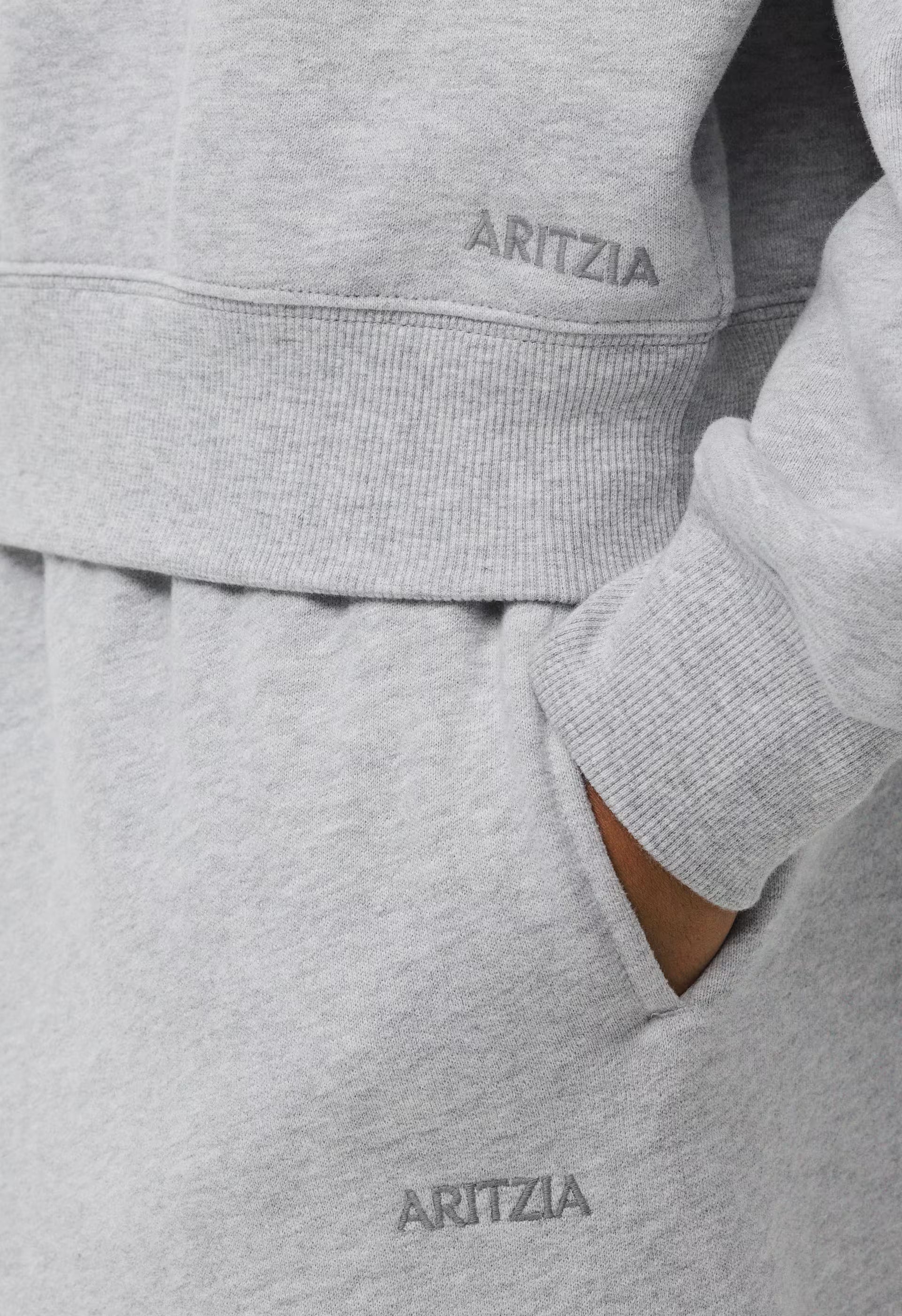 Cozy Sweatfleece Mega Mockneck - HEATHER CHROME