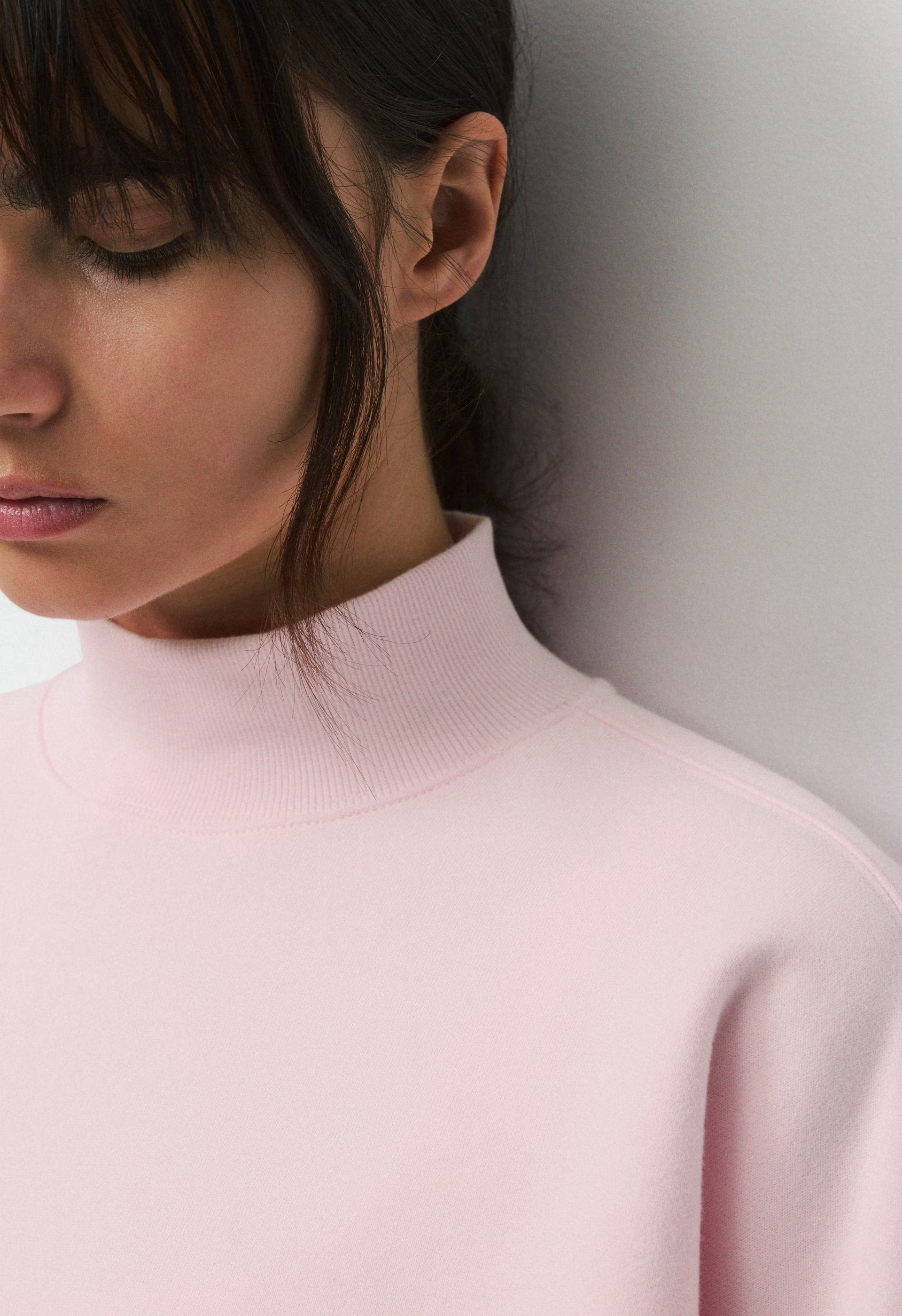 Cozy Sweatfleece Mega Mockneck - MAGNOLIA