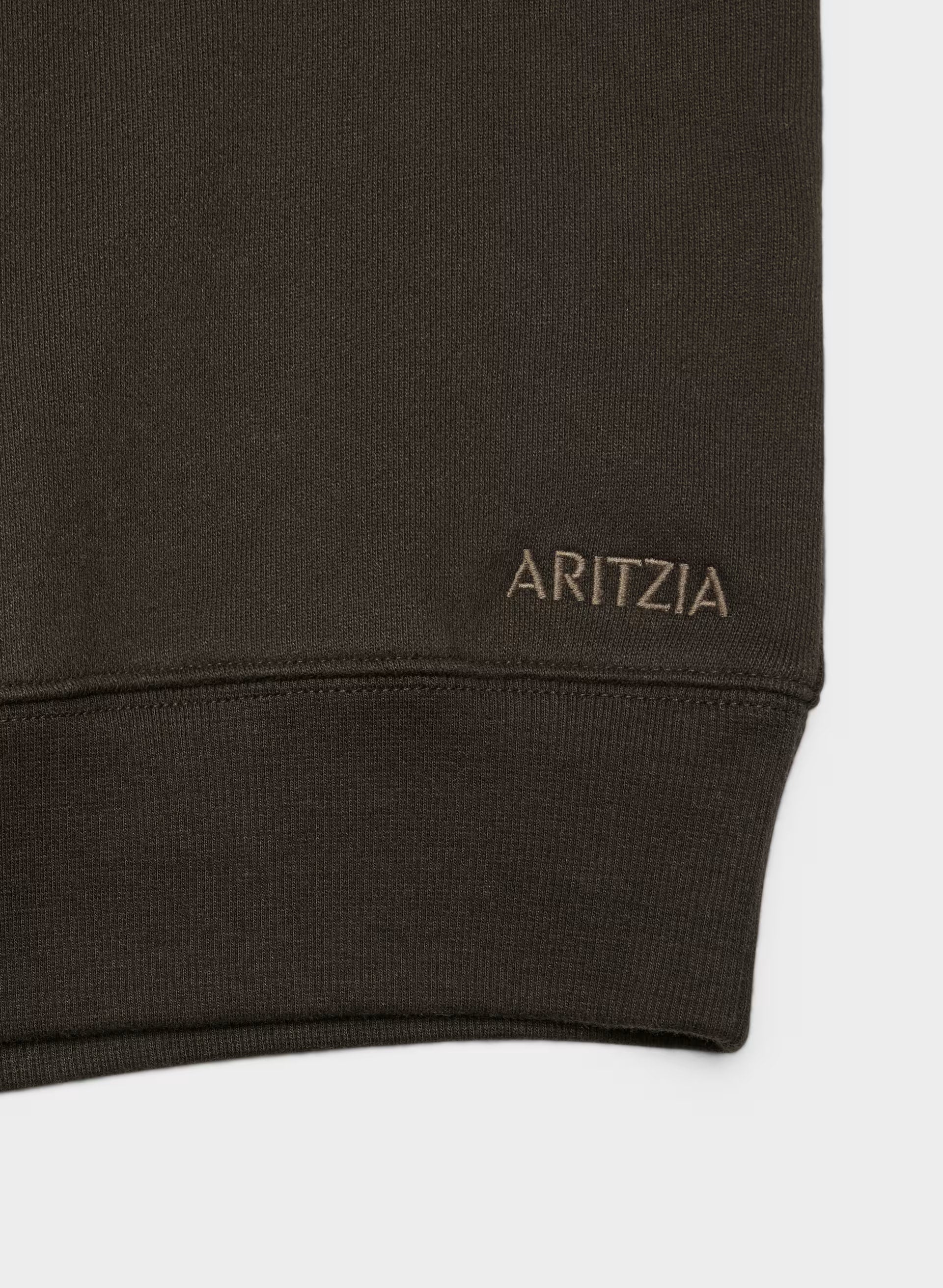 Cozy Sweatfleece Mega V-Neck Sweatshirt - CACAO NIB BROWN