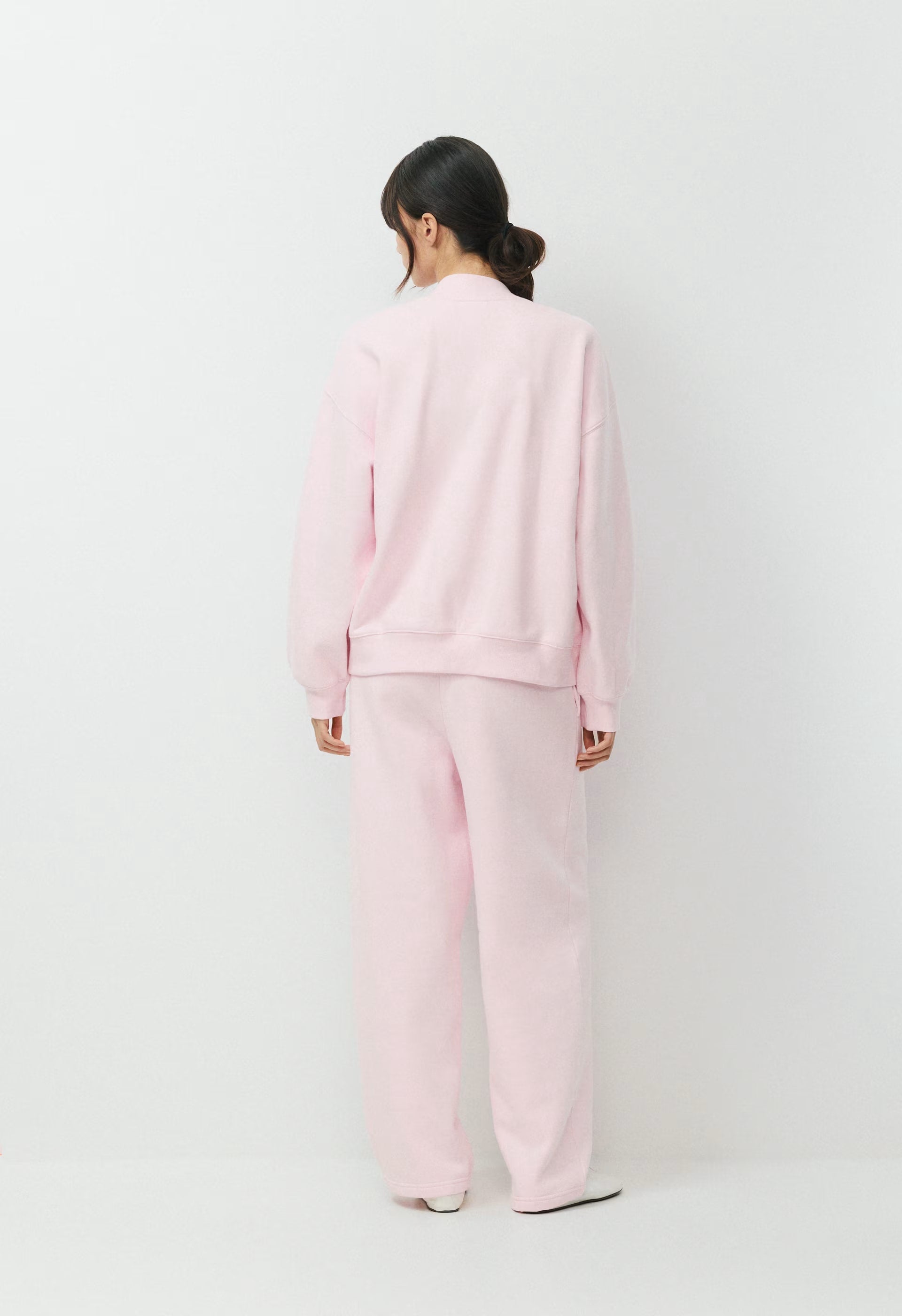 Cozy Sweatfleece Mega V-Neck Sweatshirt - MAGNOLIA
