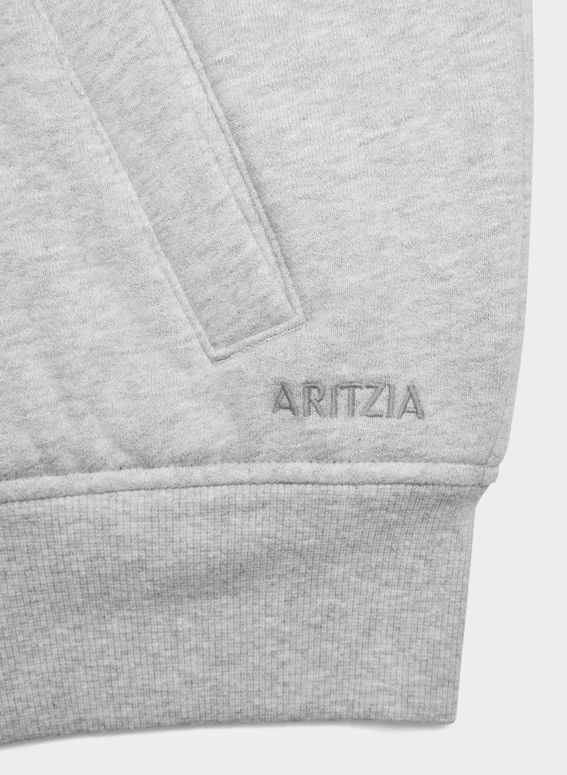 Cozy Sweatfleece Boyfriend Blouson Jacket - HEATHER CHROME