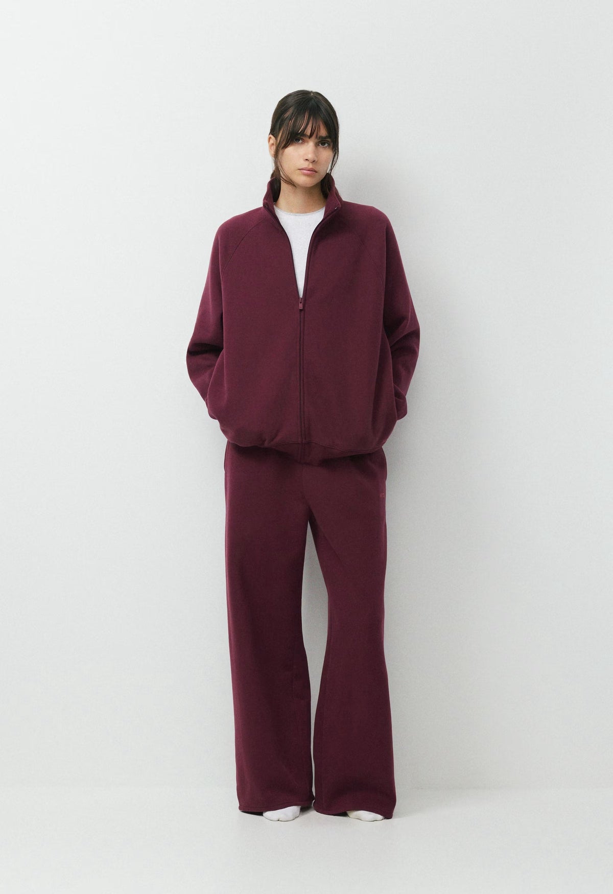 Cozy Sweatfleece Mega Raglan™ Zip-Up - GALA PLUM