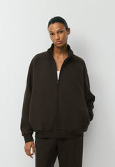 Cozy Sweatfleece Mega Raglan™ Zip-Up - CACAO NIB BROWN