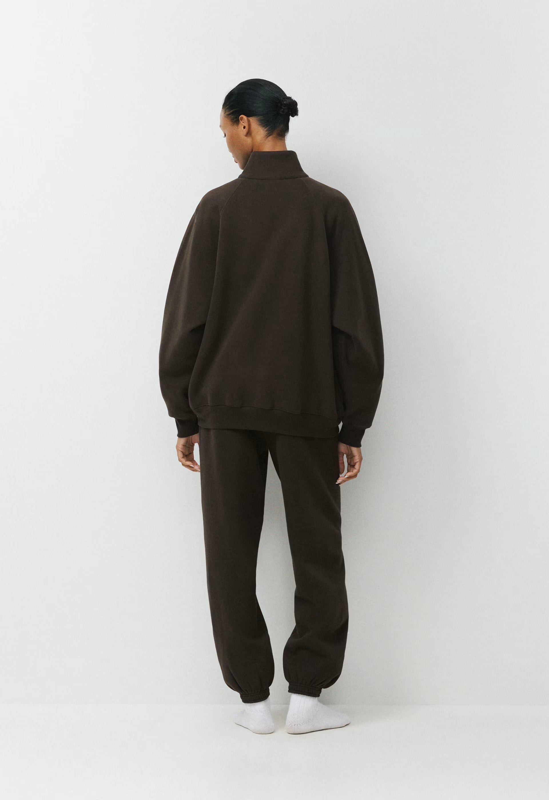 Cozy Sweatfleece Mega Raglan™ Zip-Up - CACAO NIB BROWN