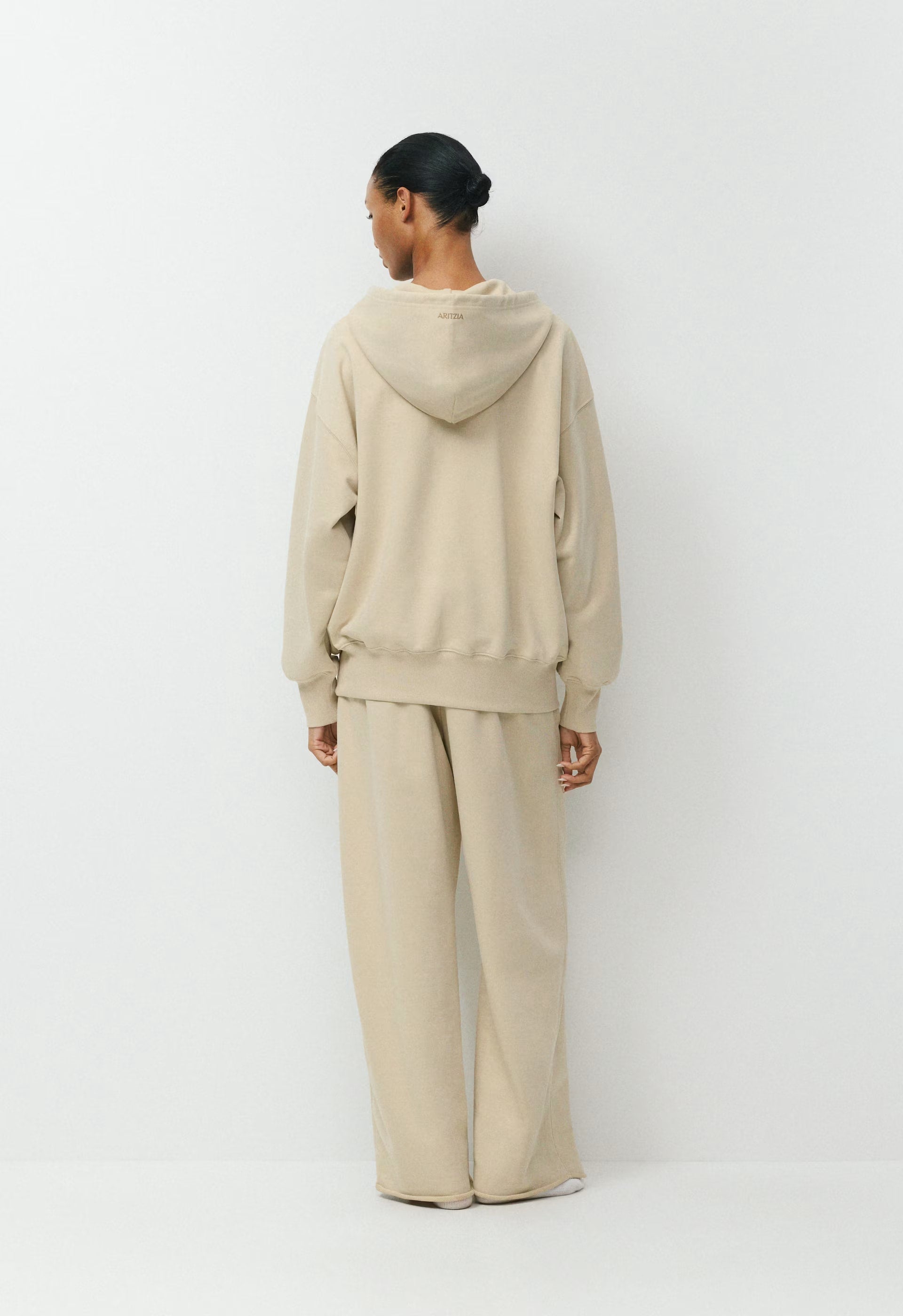 Terry Sweatfleece Mega Dock Hoodie - MULLEIN