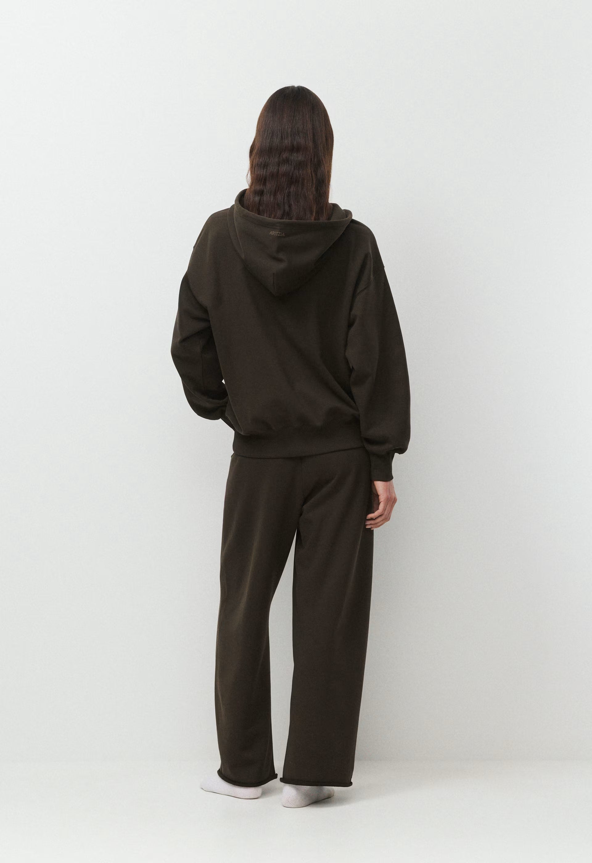 Terry Sweatfleece Mega Dock Hoodie - CACAO NIB BROWN