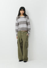 Outpost Sweater - HTHR CHRM/ HTHR DK GRY
