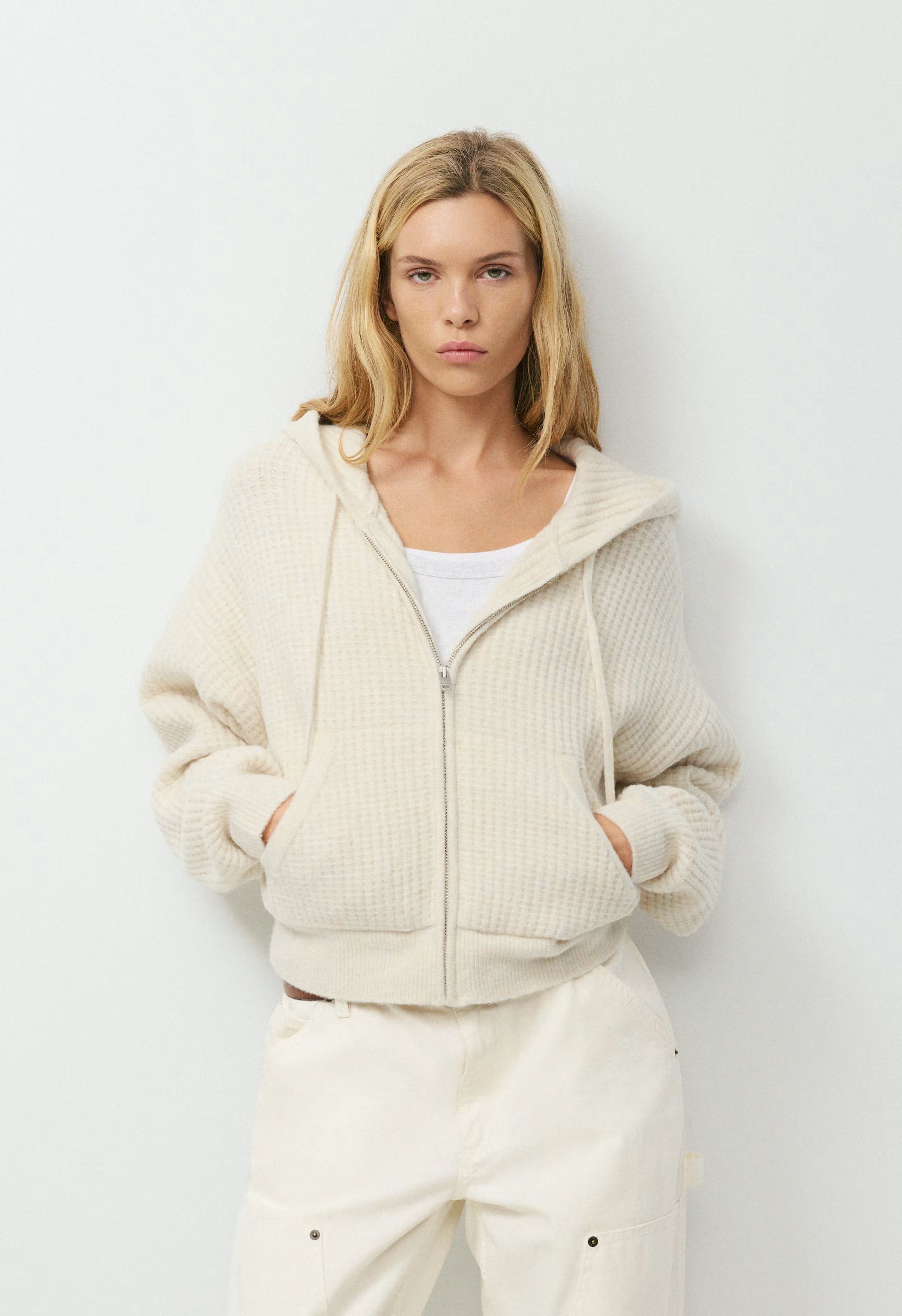 Peyton Zip Hoodie - HEATHER BIRCH