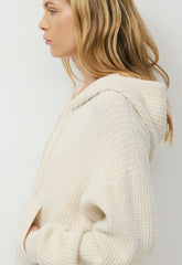 Peyton Zip Hoodie - HEATHER BIRCH