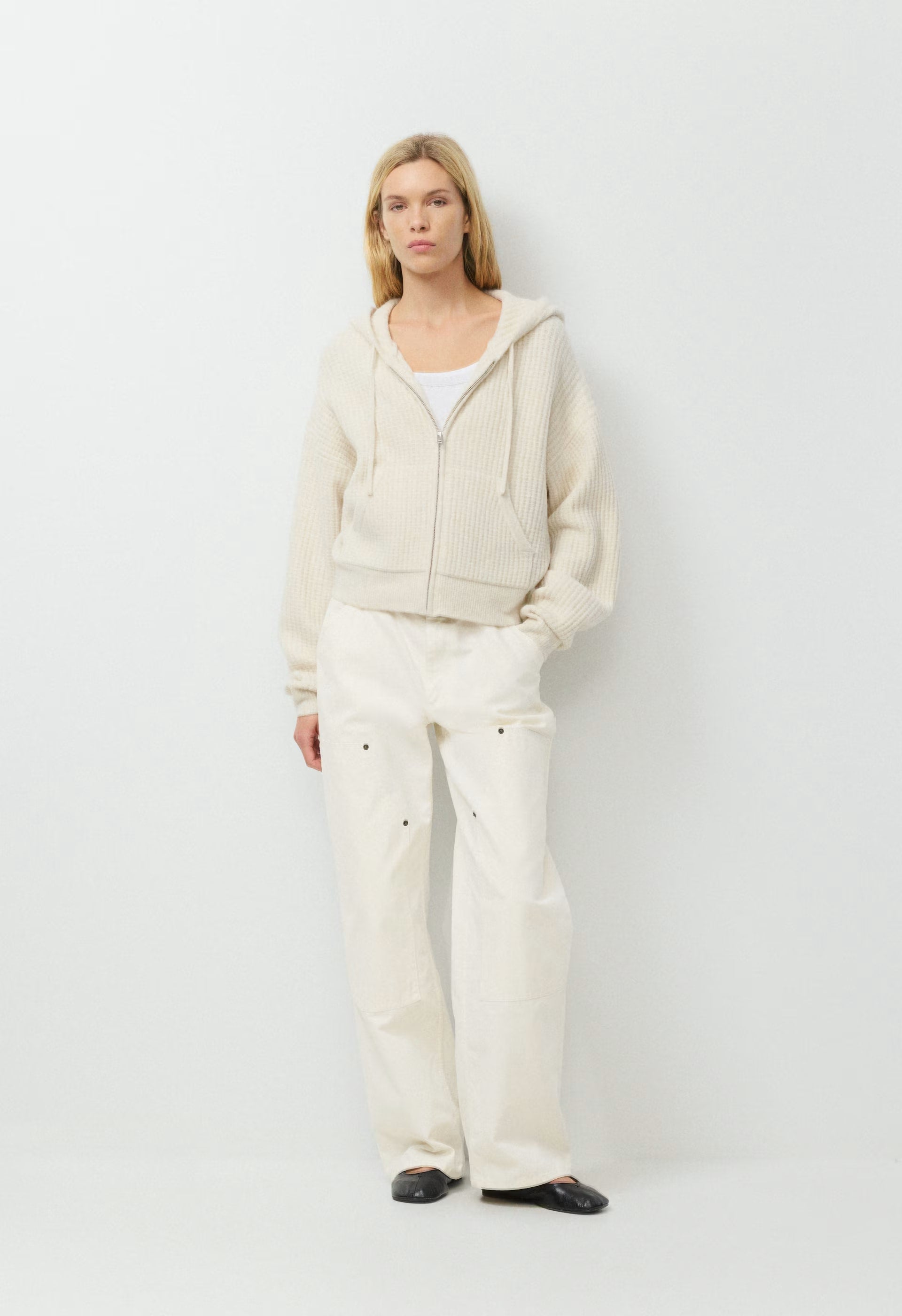 Peyton Zip Hoodie - HEATHER BIRCH